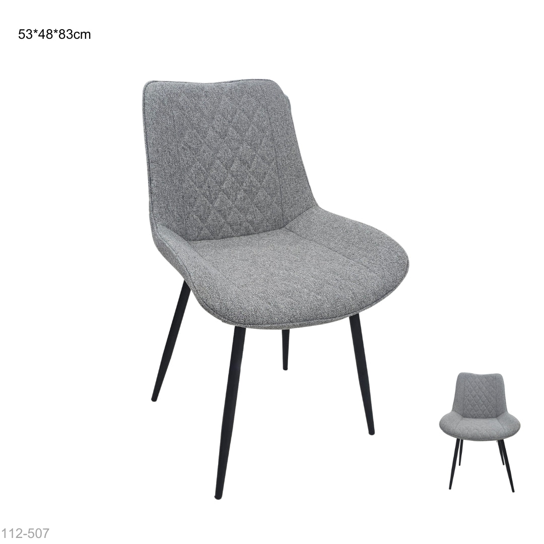 SILLA MODERNA TELA GRIS 53*48*83CM
