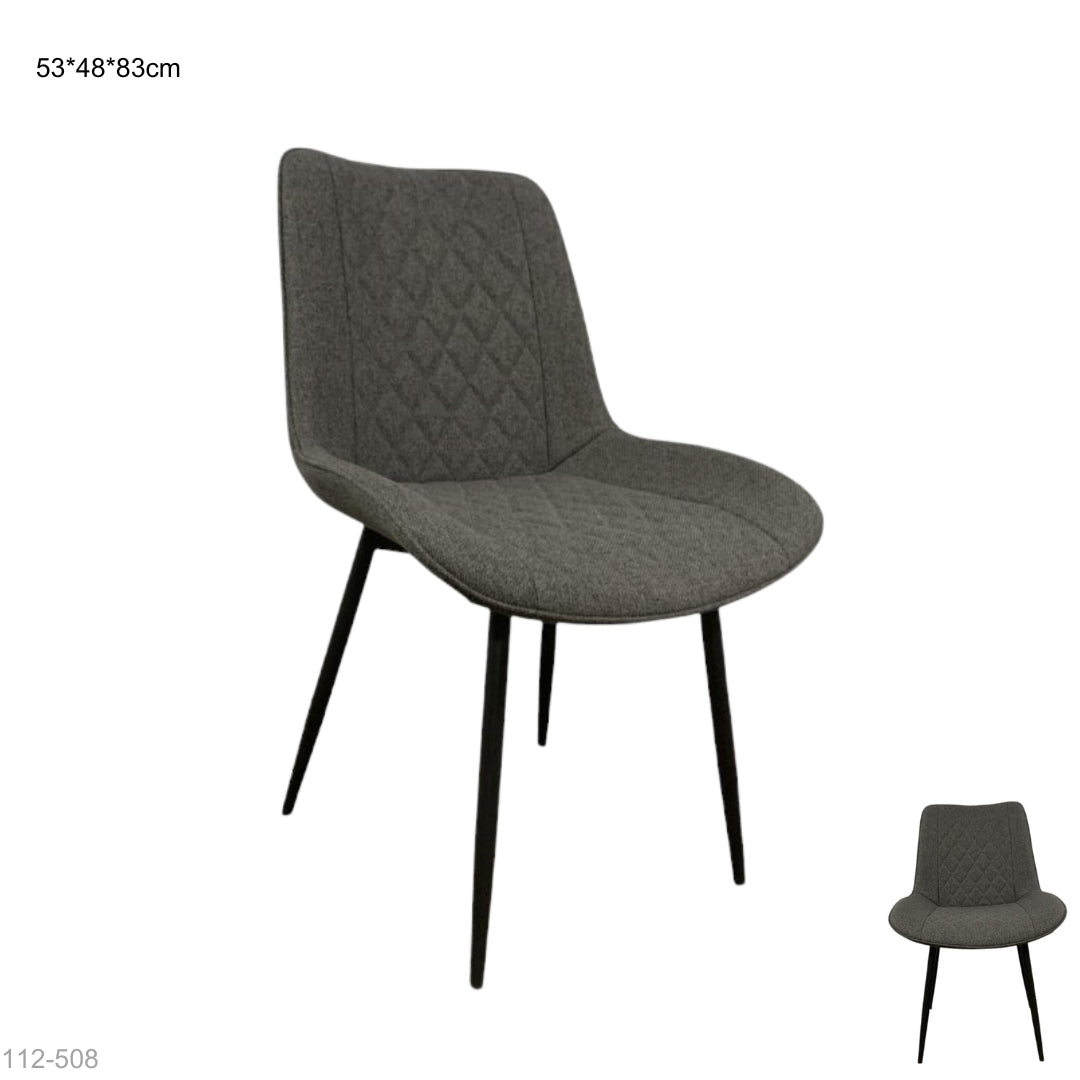 SILLA MODERNA TELA GRIS OSCURO 53*48*83CM
