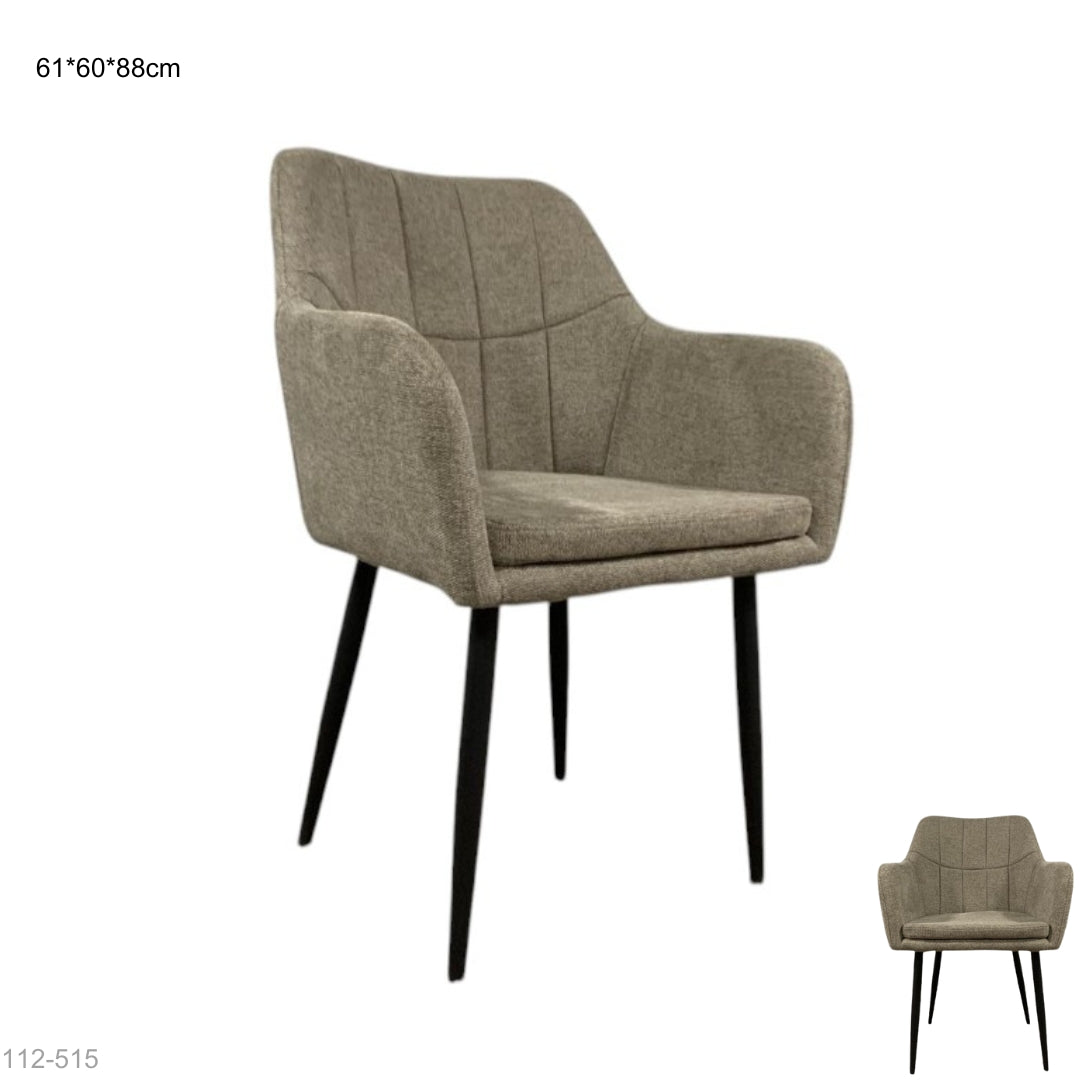 SILLA MODERNA TELA BEIGE 61*60*88CM