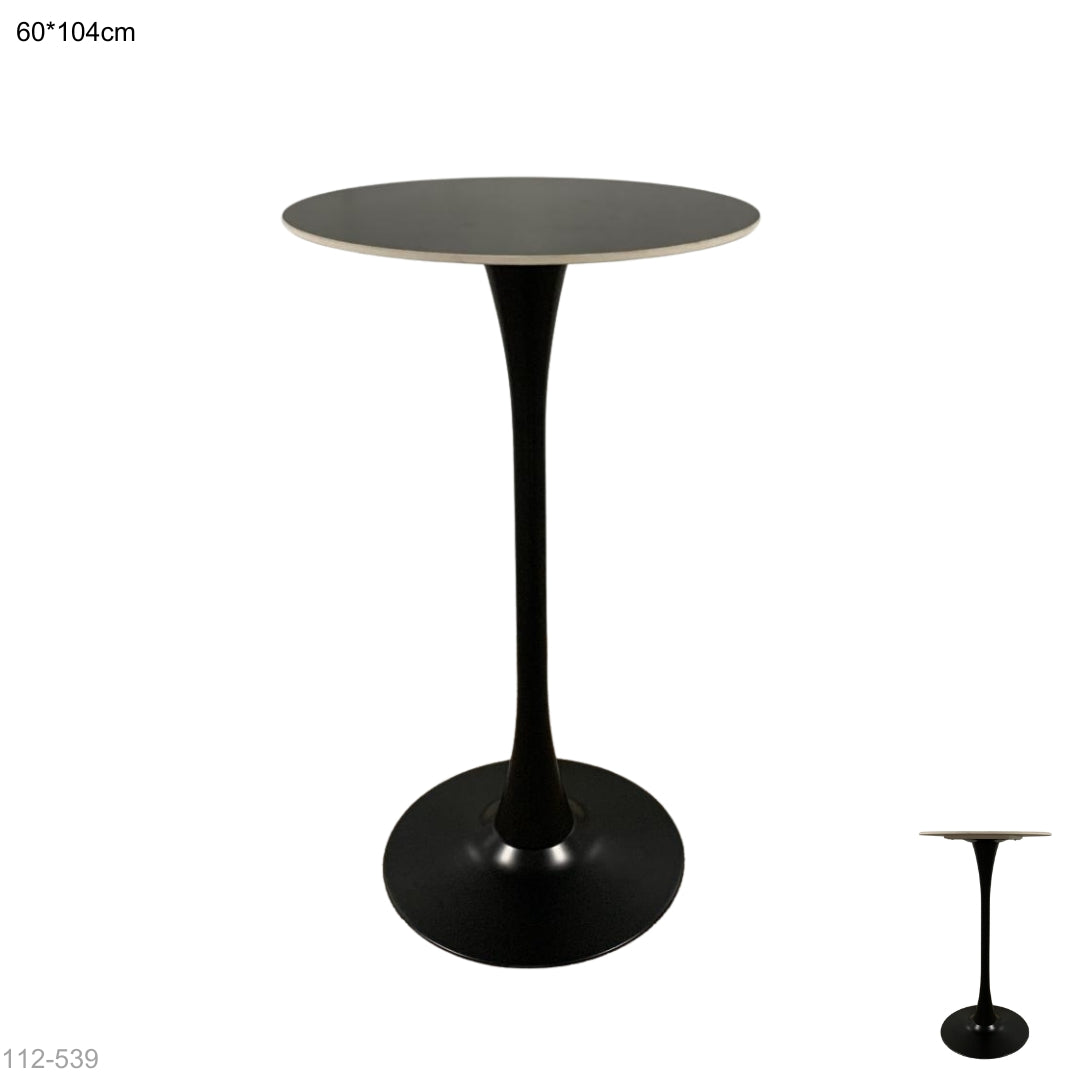 MESA DE BAR NEGRA 60*104.5CM