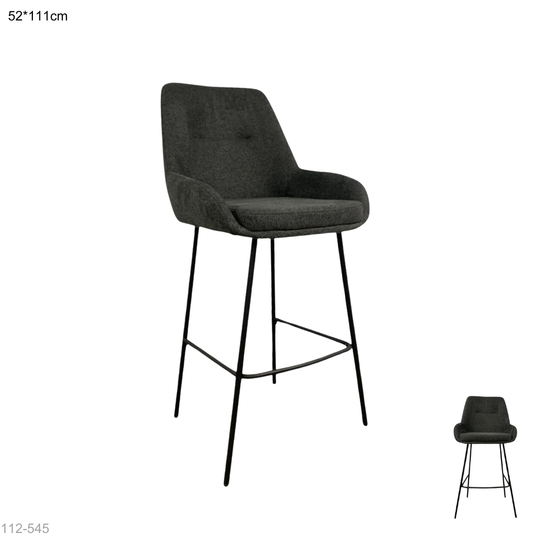 SILLA DE BAR GRIS OSCURO 52*111.5CM