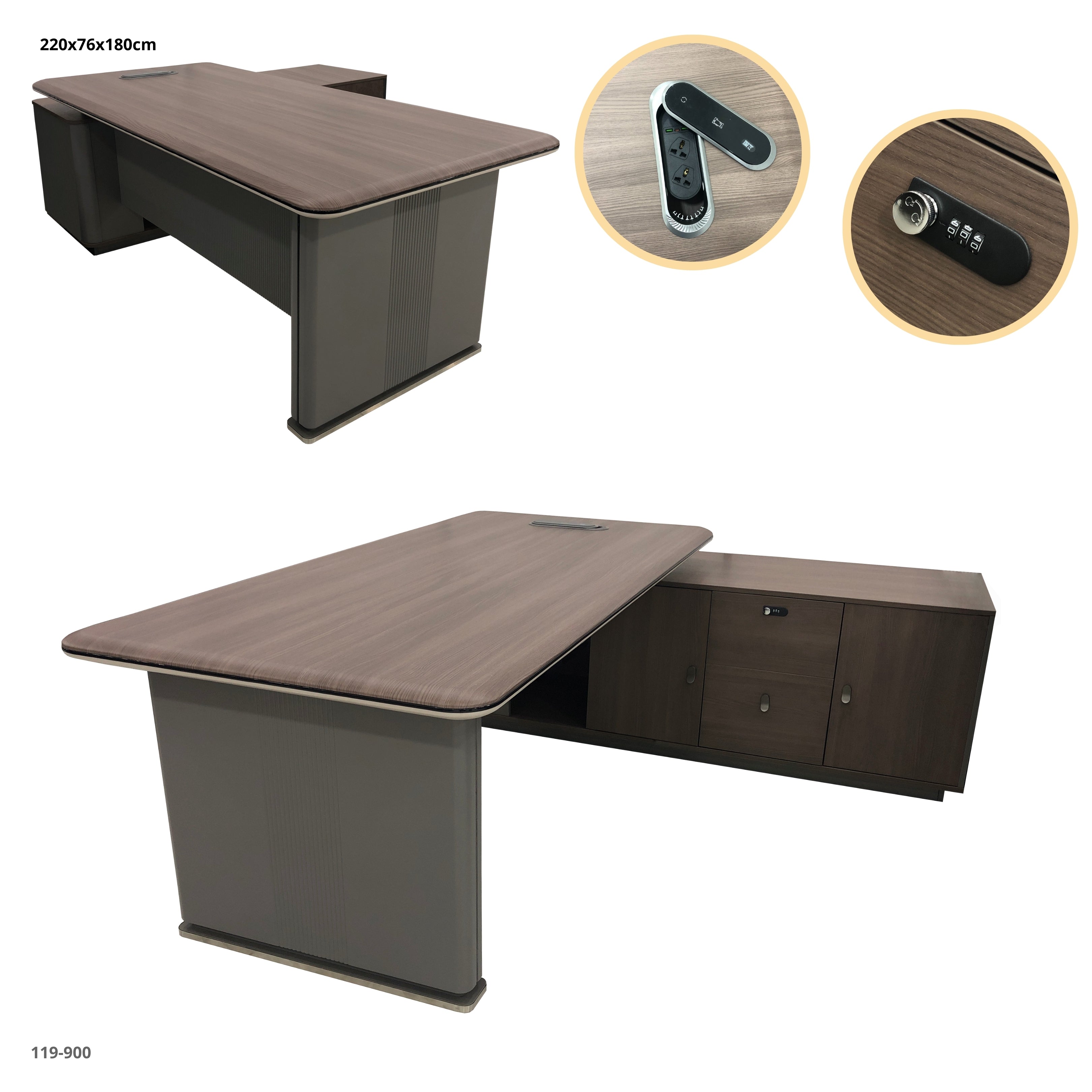 MESA DE OFICINA 220*180*76