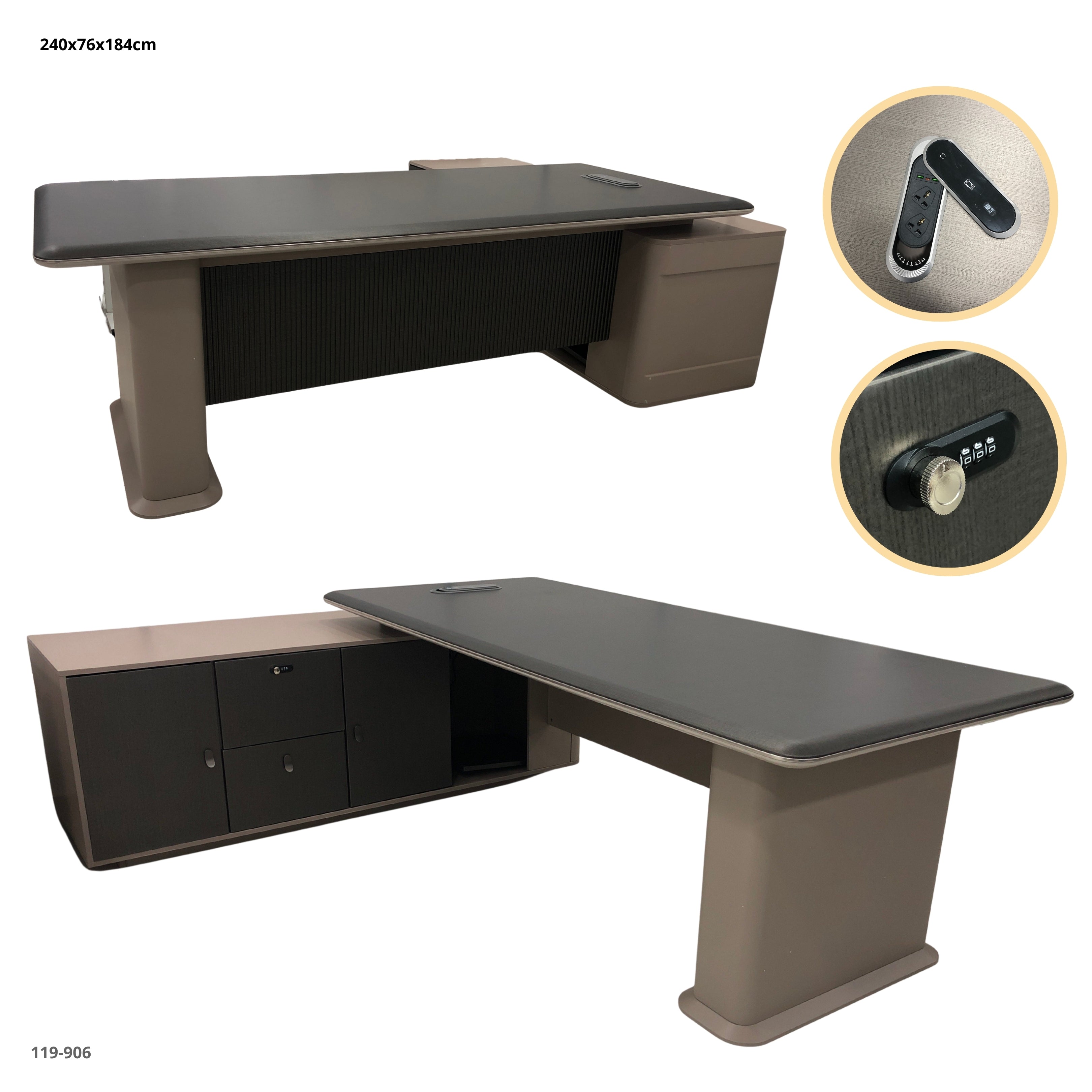 MESA DE OFICINA 240*184*76