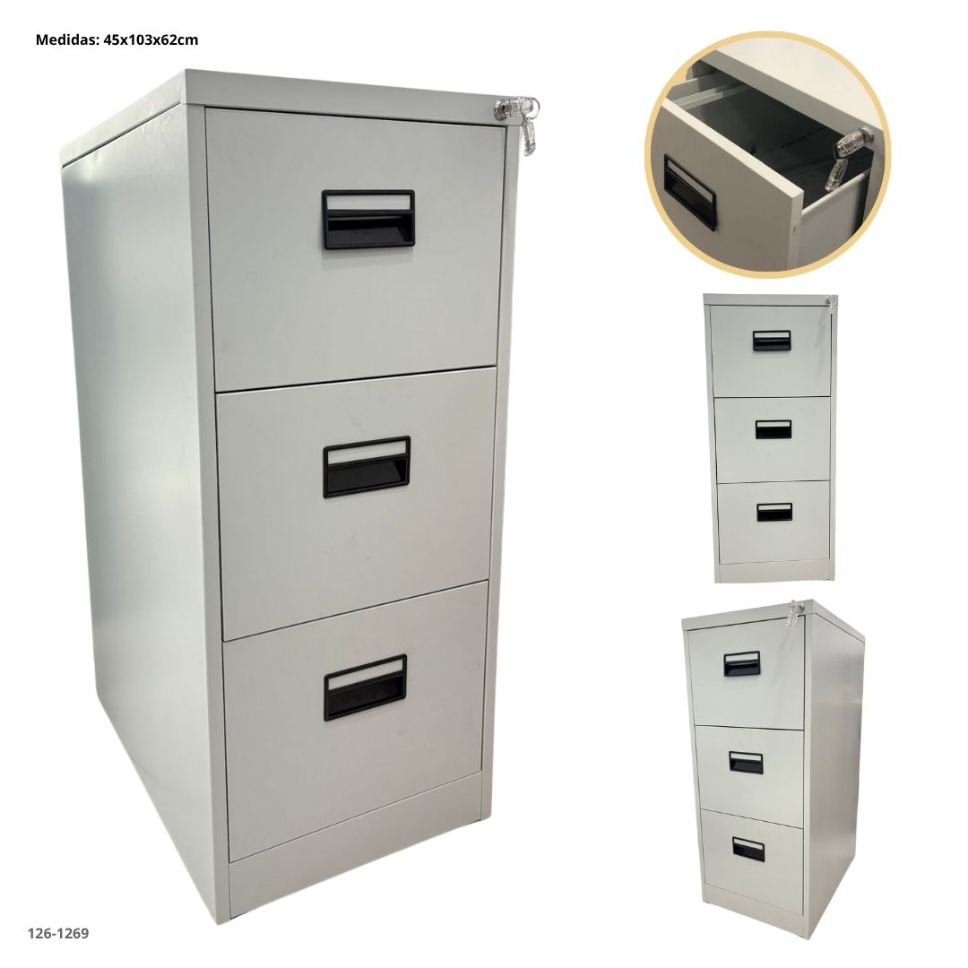 ARCHIVADOR METALICO 3 GAVETAS