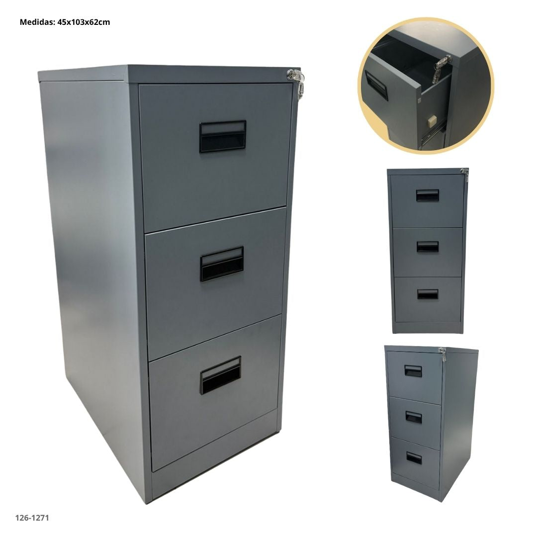 ARCHIVADOR METALICO 3 GAVETAS