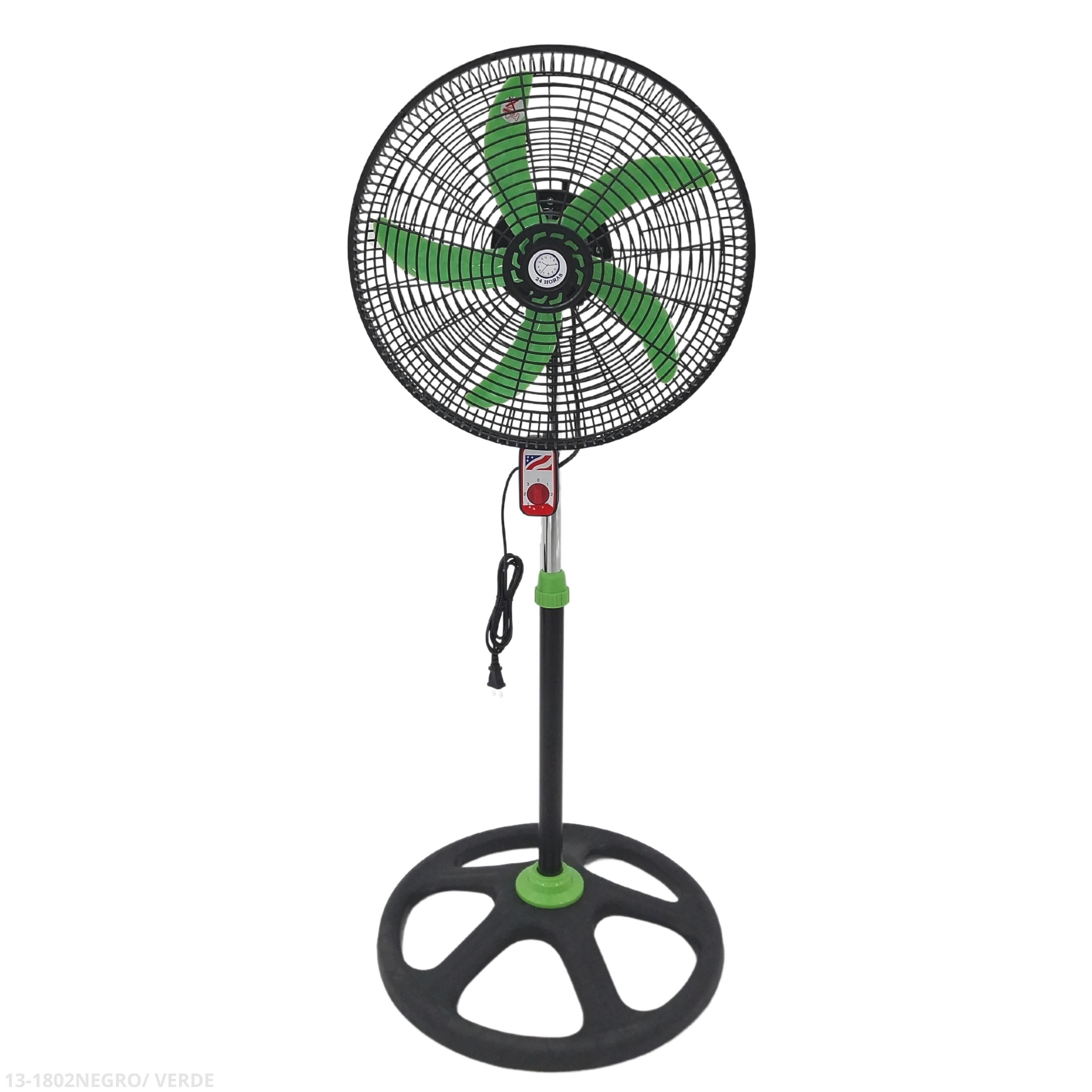 ABANICO 18" 5 ASPAS VERDE