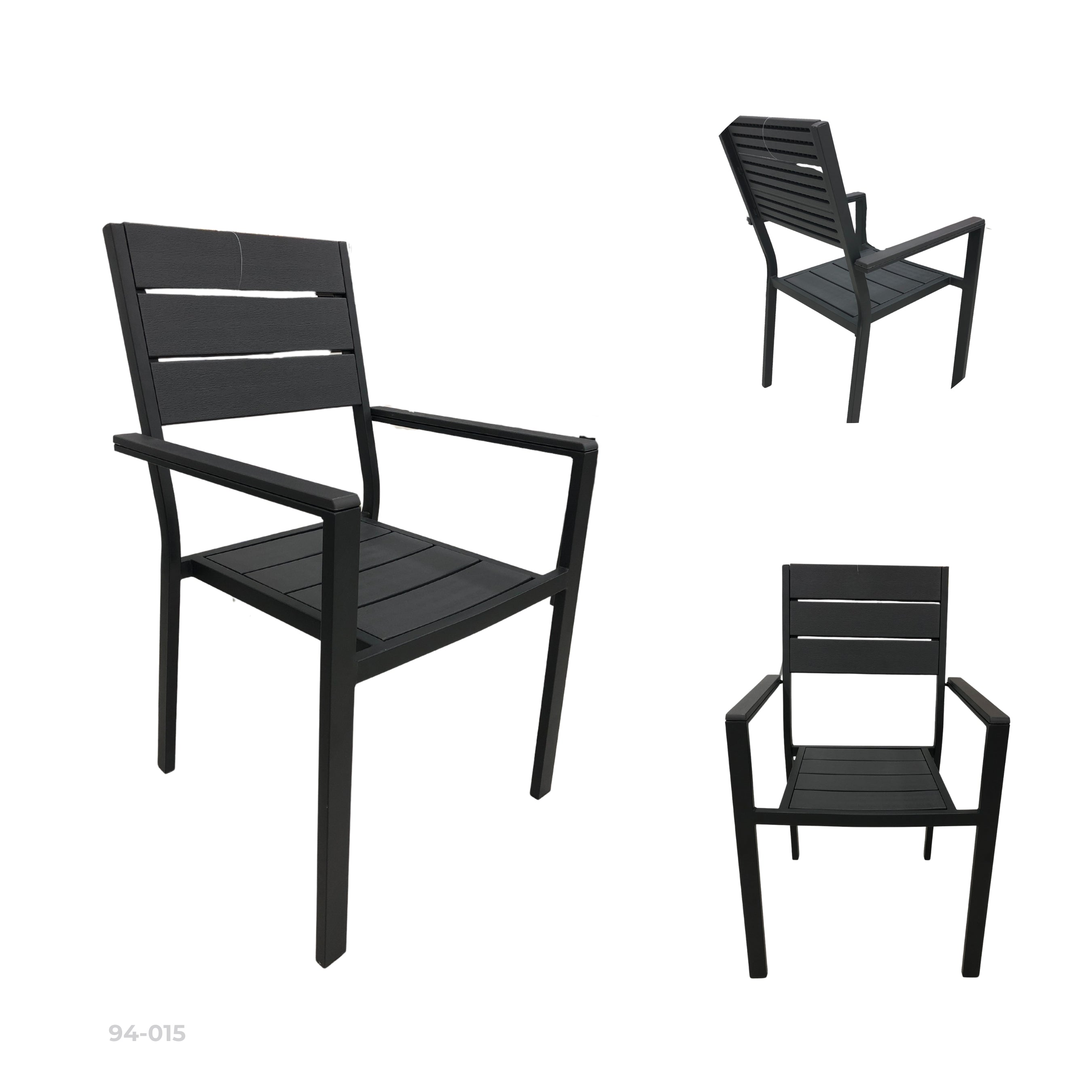 SILLA ASPECTO DE MADERA GRIS YC-051-GRIS