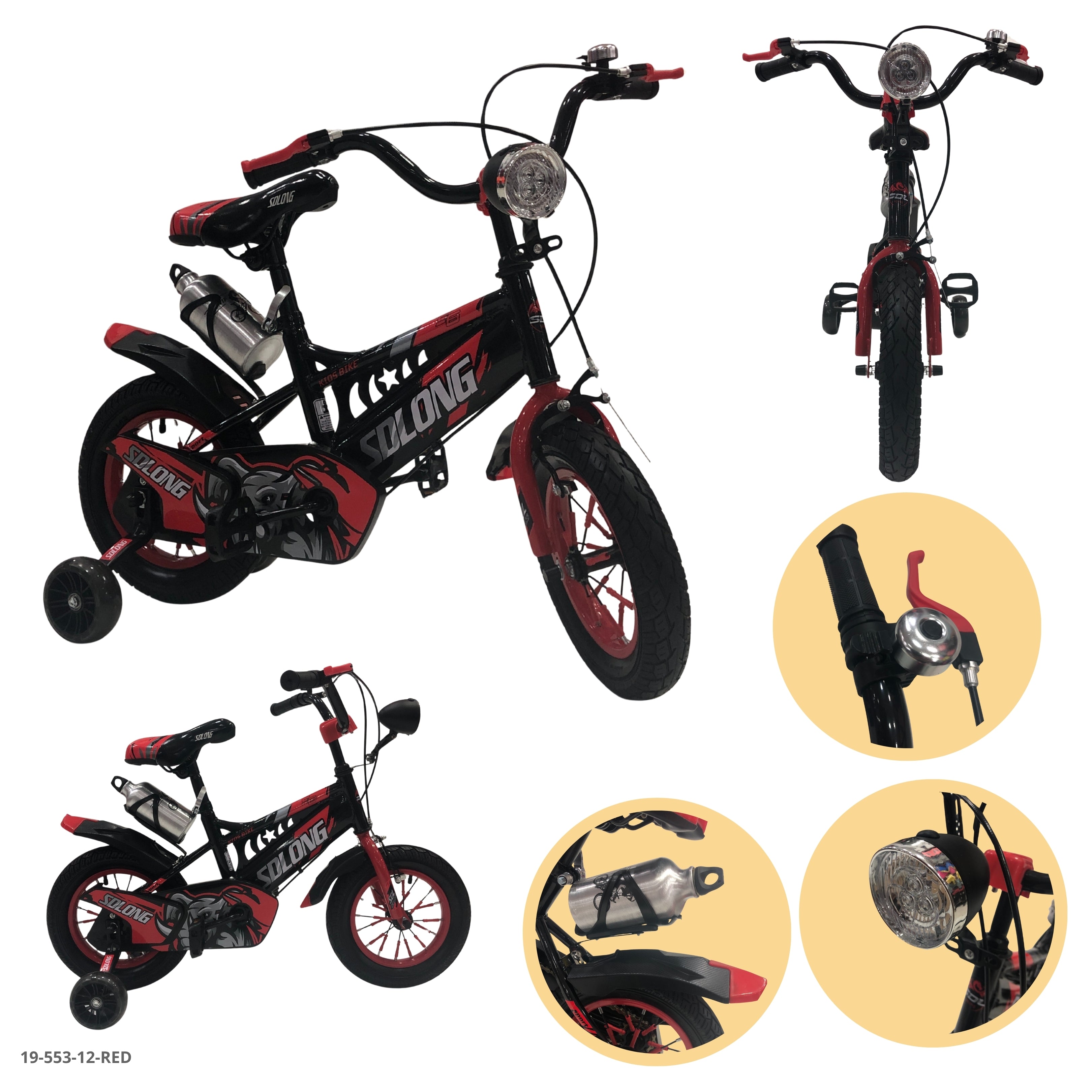 BICICLETA ROJA 12" C/CANASTA