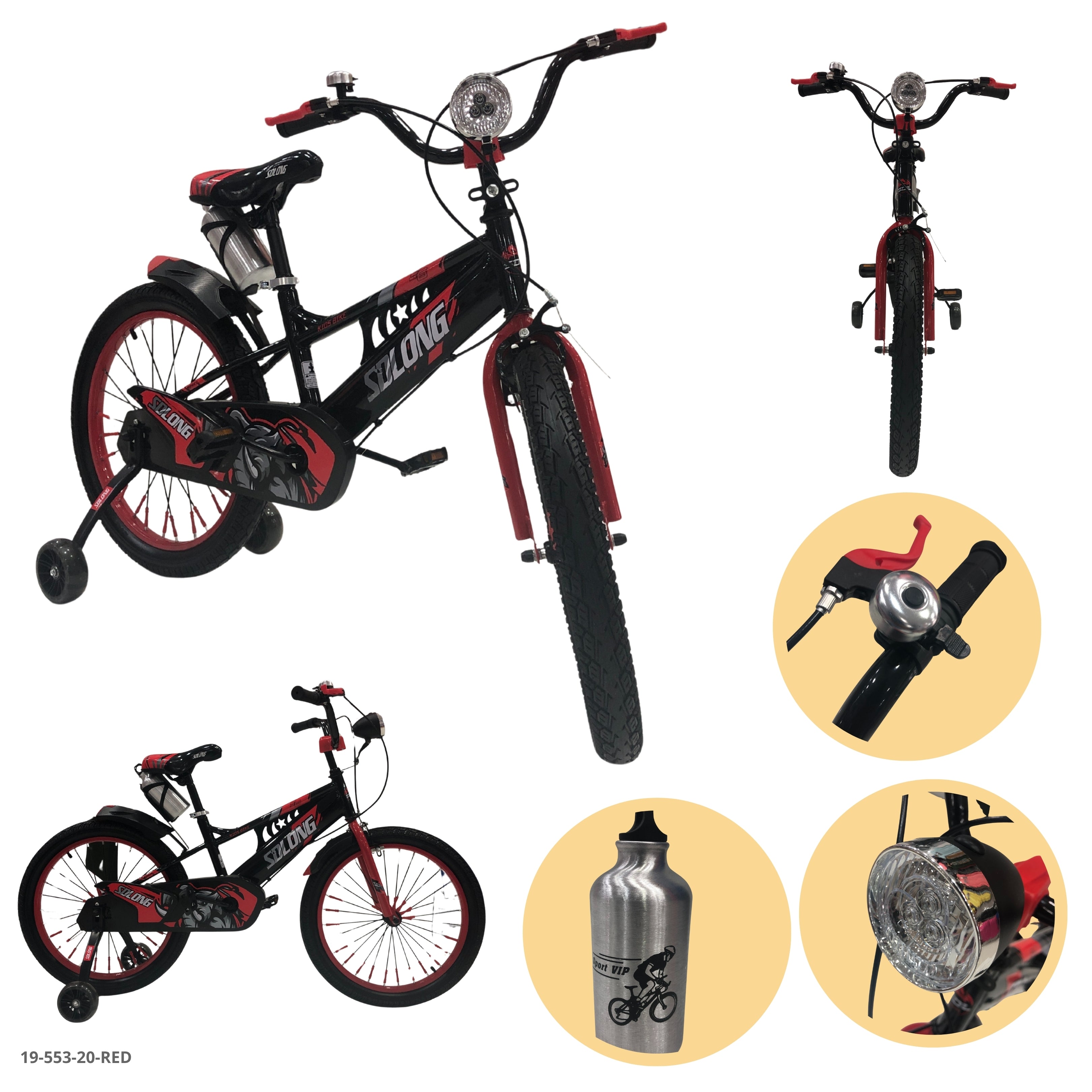 BICICLETA ROJA 20" C/CANASTA