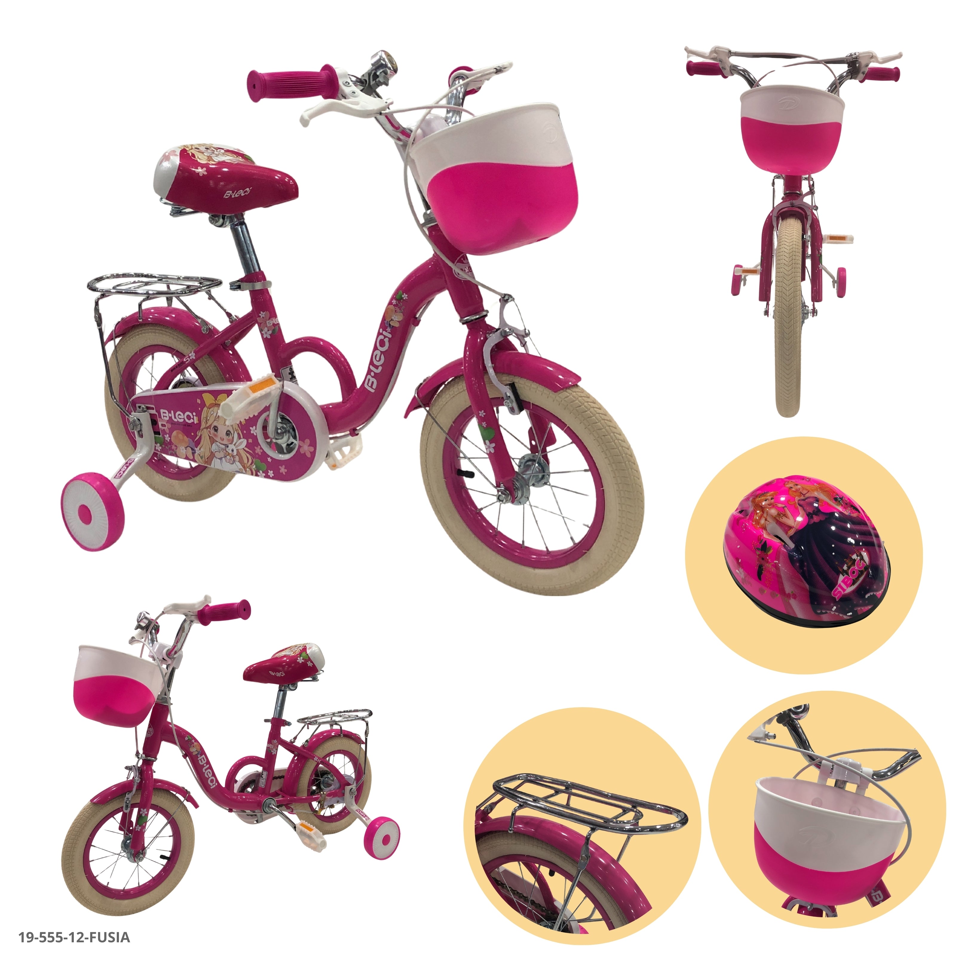 BICICLETA FUSIA 12"