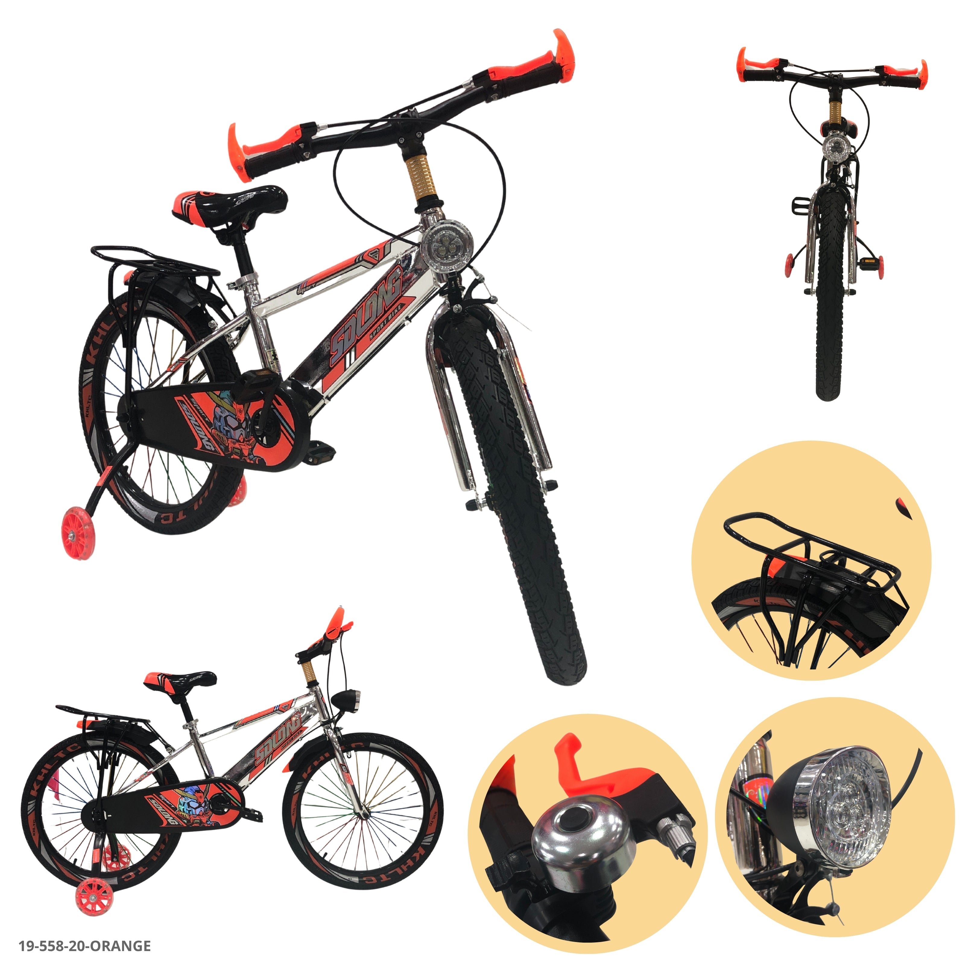 BICICLETA NARANJA 20"