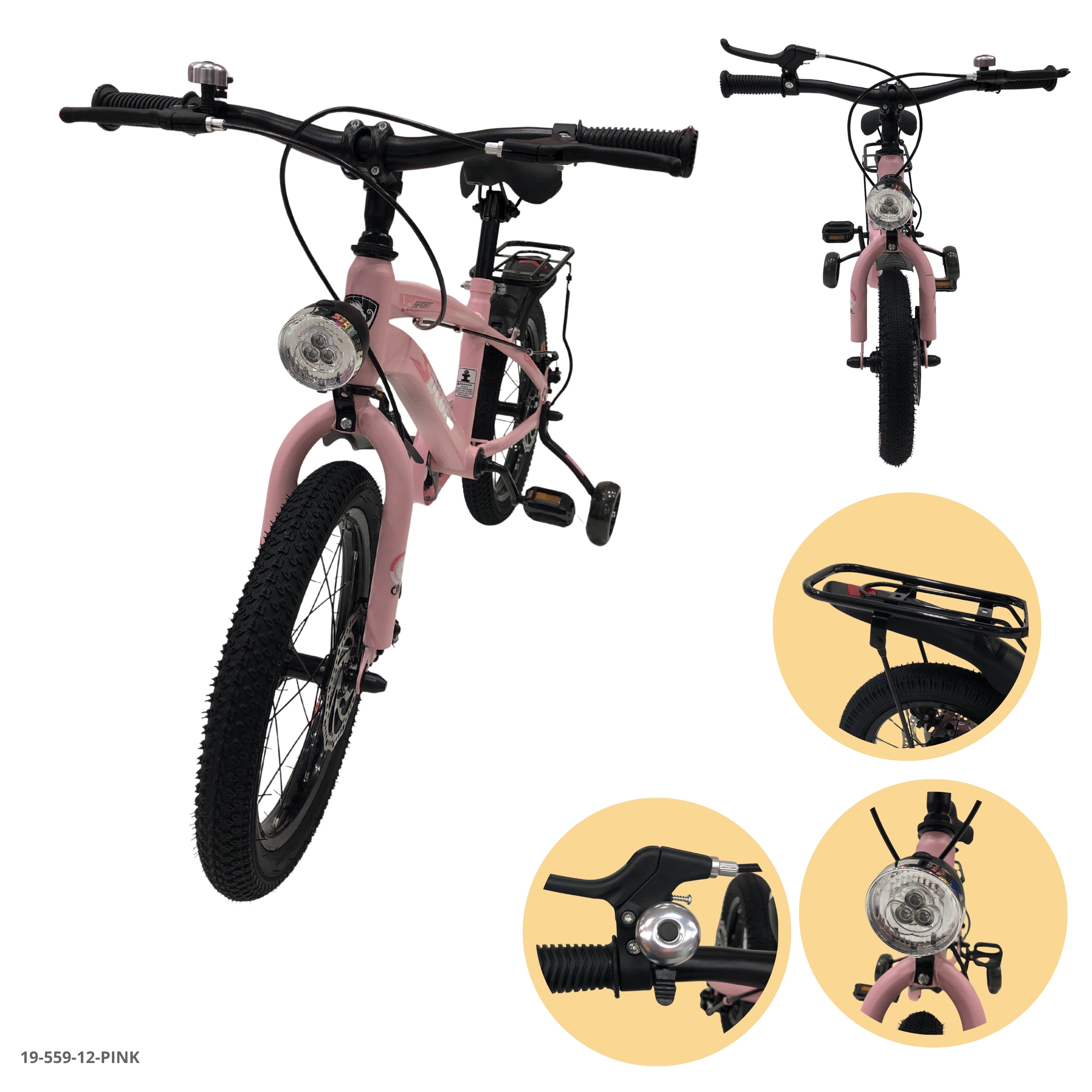 BICICLETA ROSADA 12"