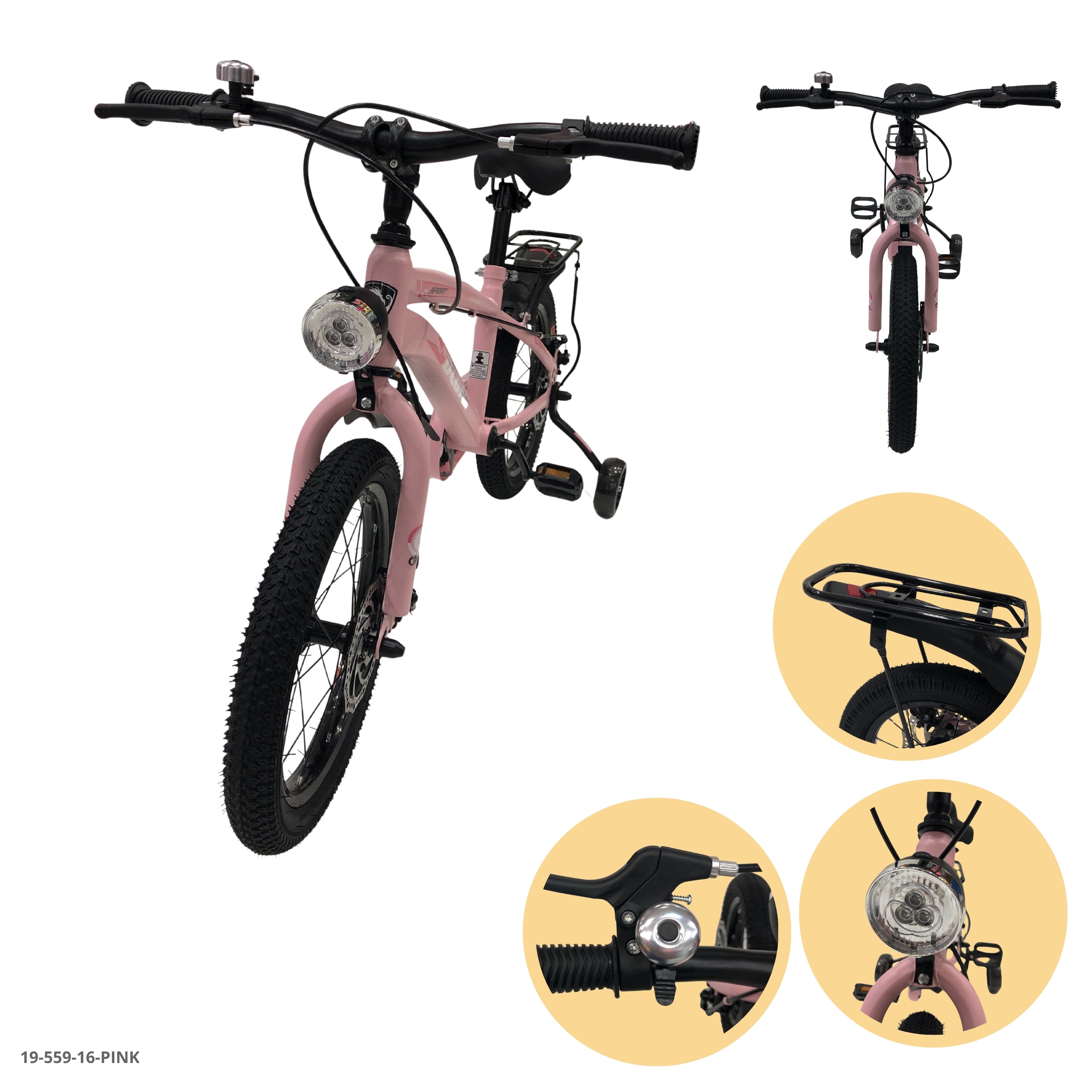 BICICLETA ROSADA 16"