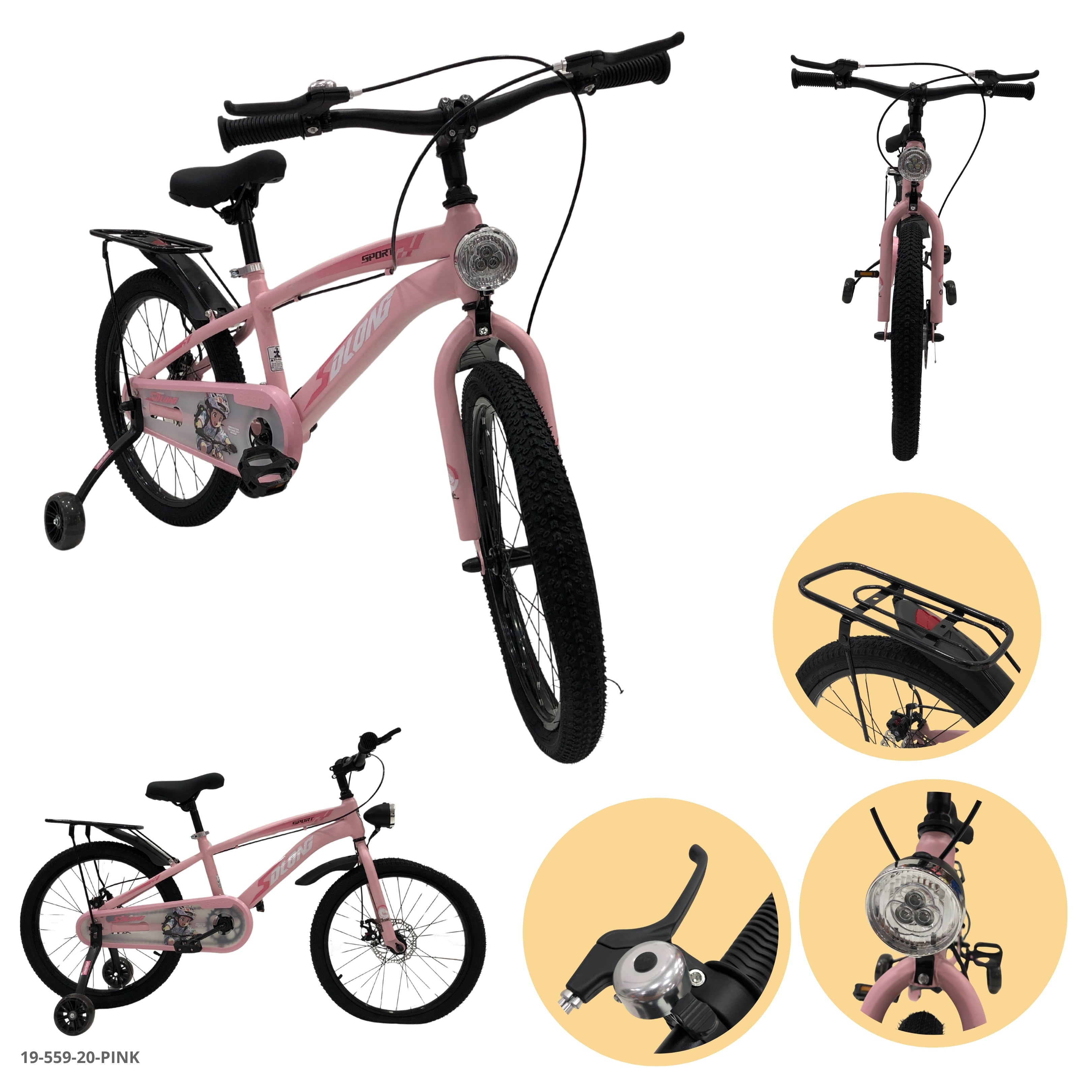 BICICLETA ROSADA 20"