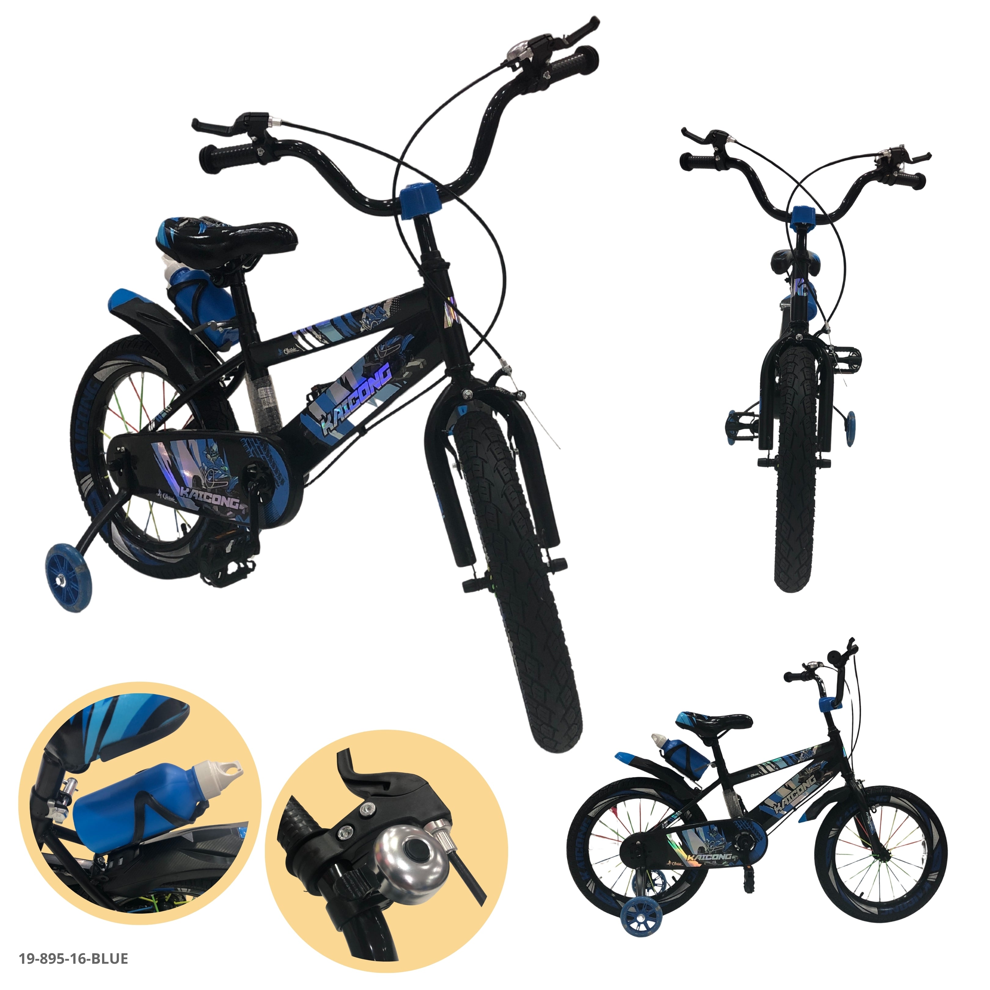 BICICLETA AZUL 16" C/CANASTA