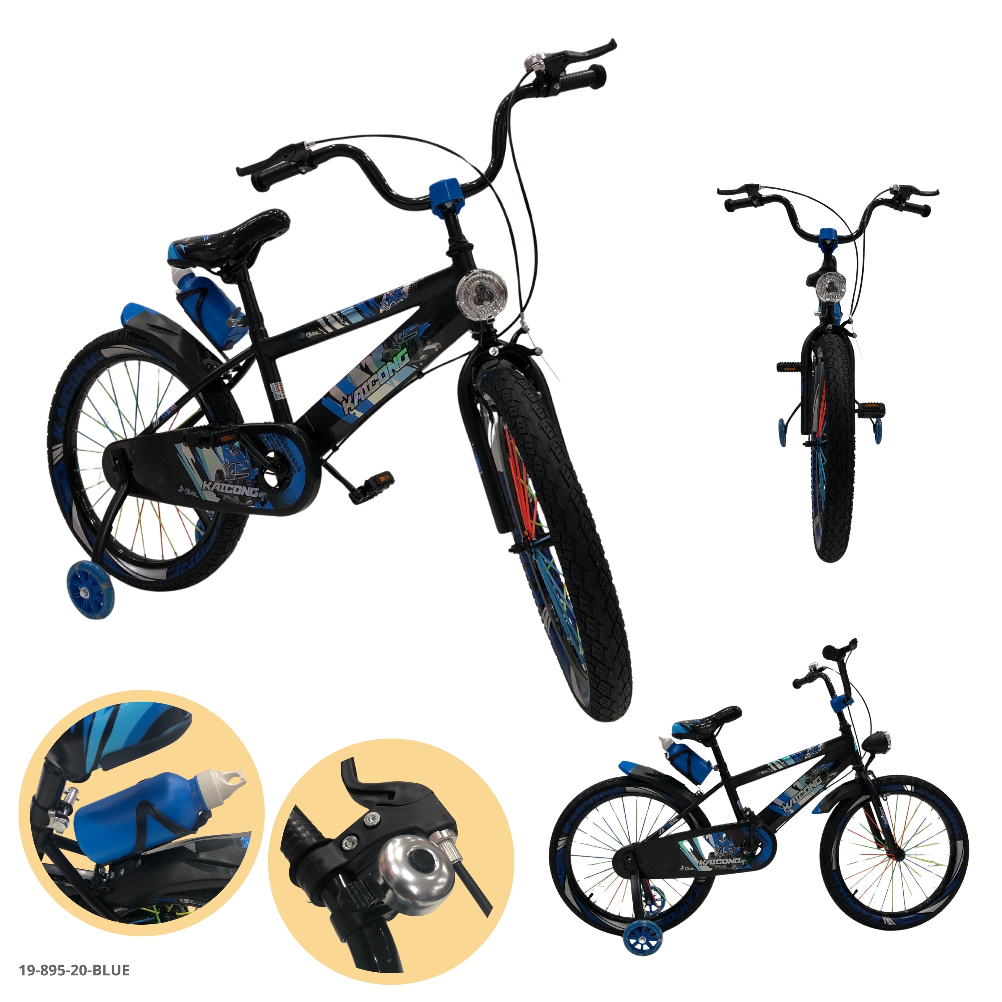 BICICLETA AZUL 20" C/CANASTA