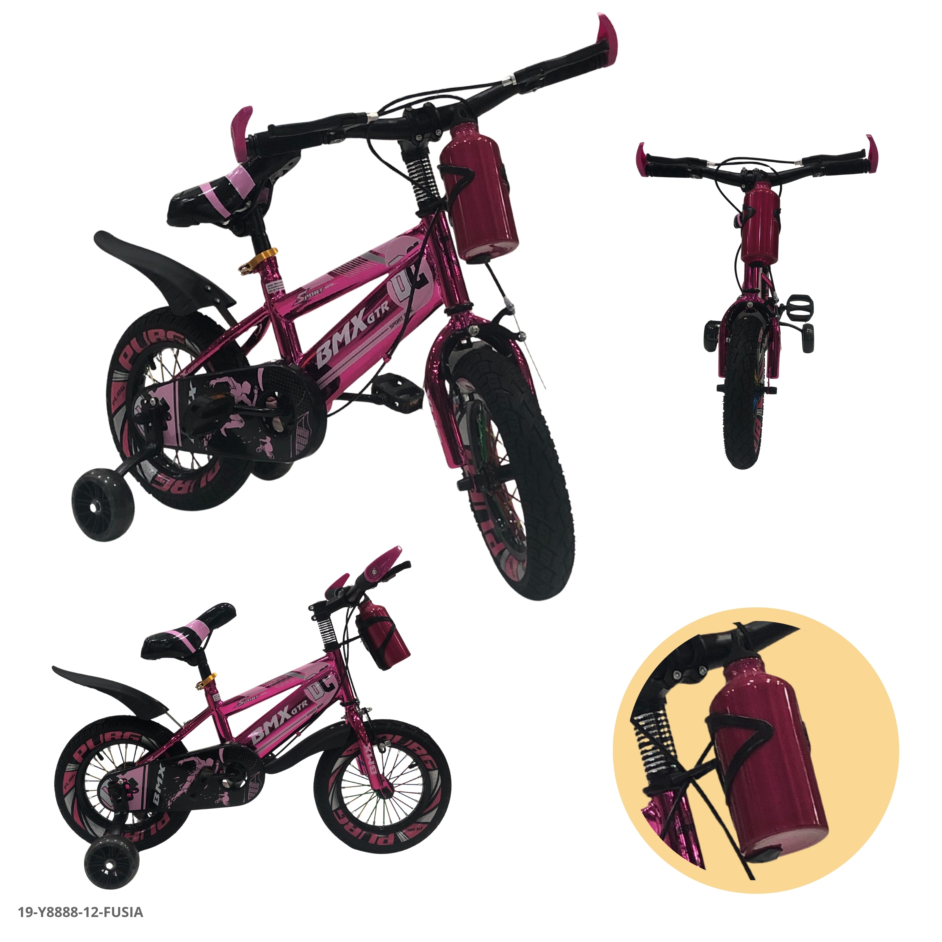 BICICLETA FUSIA 12" C/TERMO