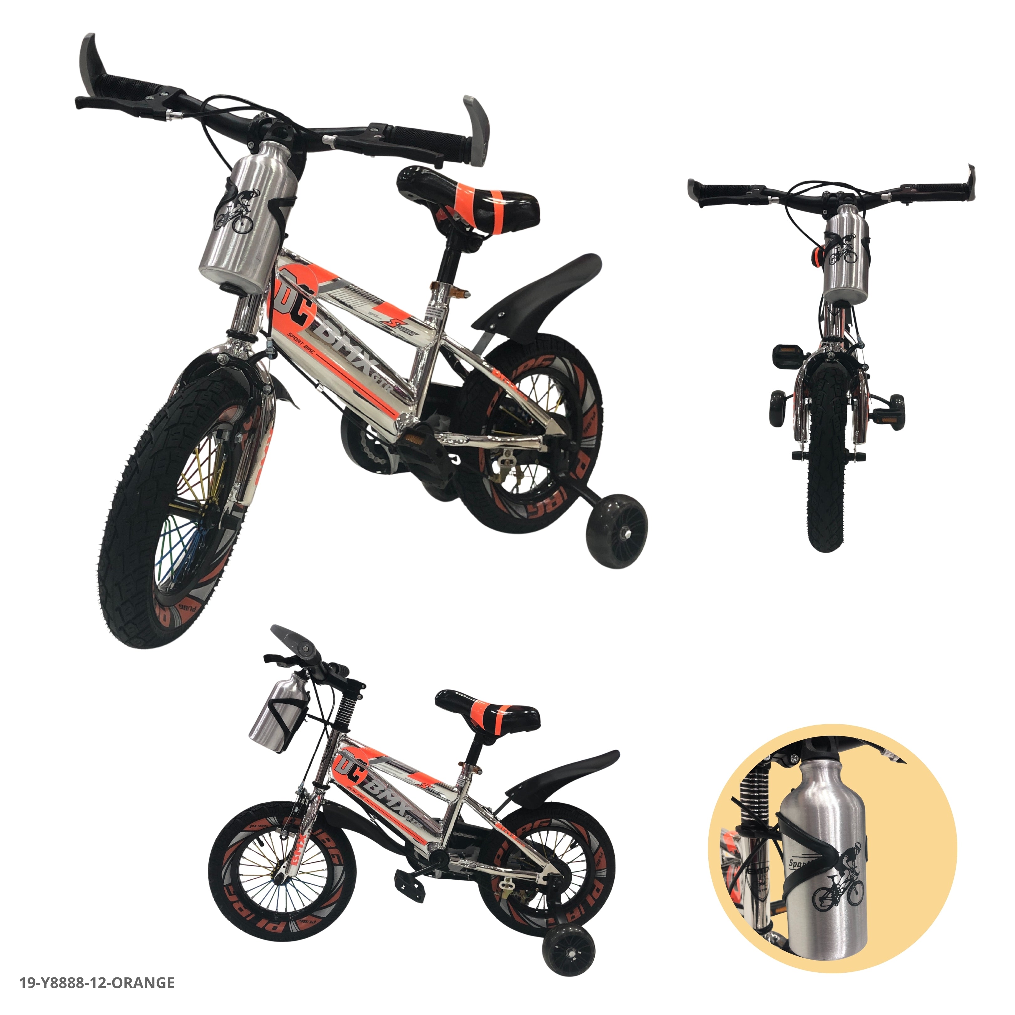 BICICLETA NARANJA 12" C/TERMO