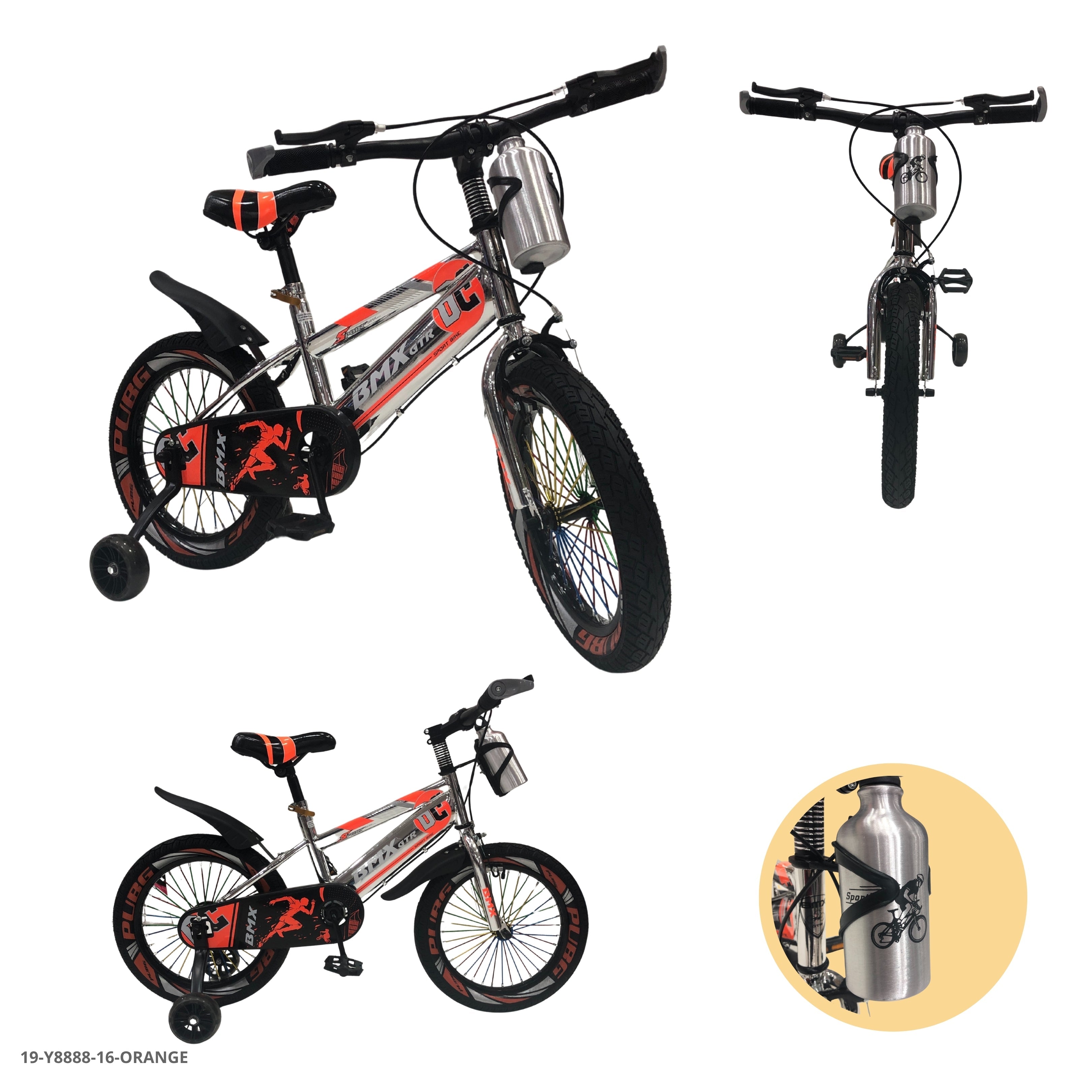 BICICLETA NARANJA 16" C/TERMO