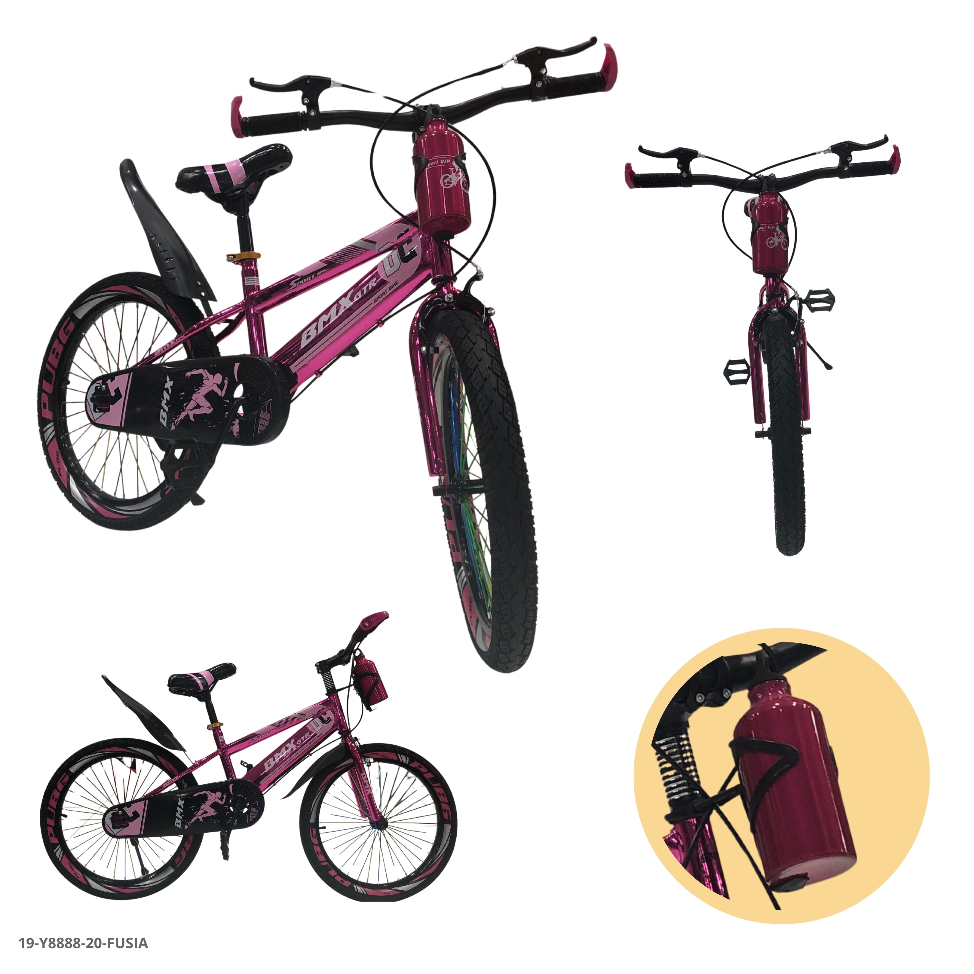 BICICLETA FUSIA 20" C/TERMO