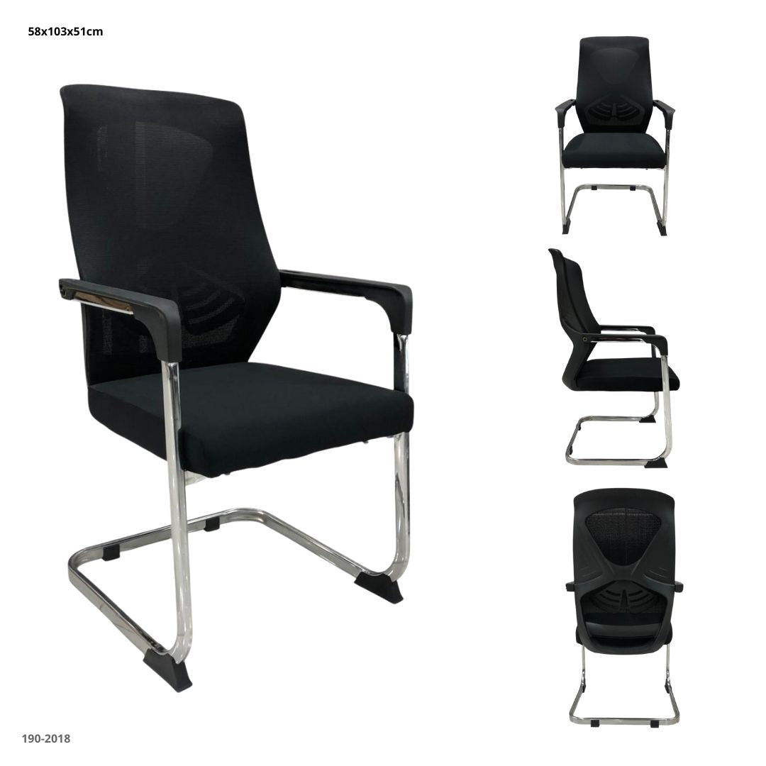 SILLA DE OFICINA NEGRA FIJA 5