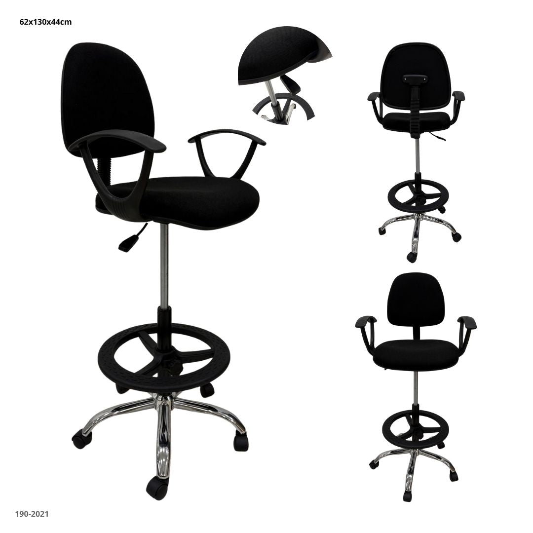 SILLA DE OFICINA ALTA NEGRA 3