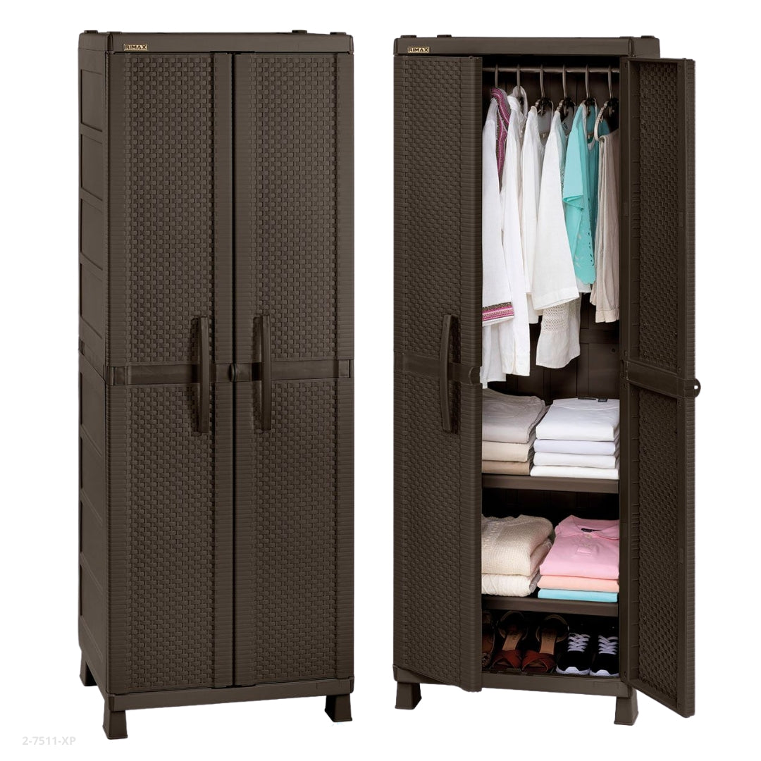 ARMARIO PARA ROPA TEXTURA RATTAN WENGUE
