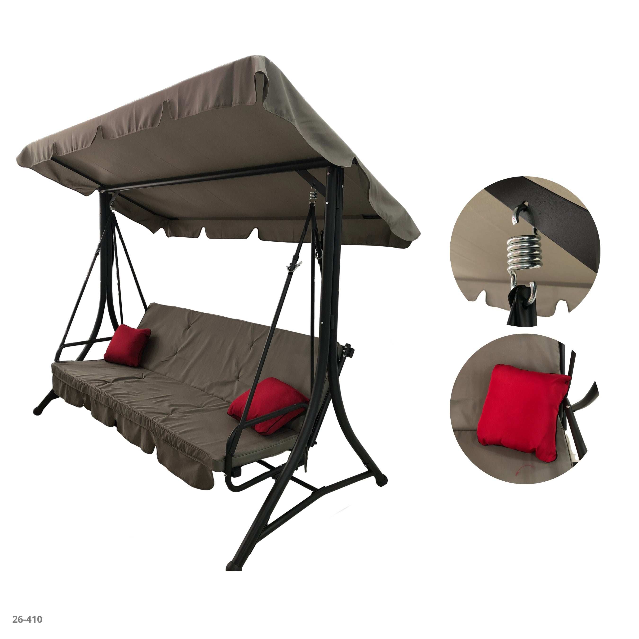 SILLA CAMA MECEDORA GRIS