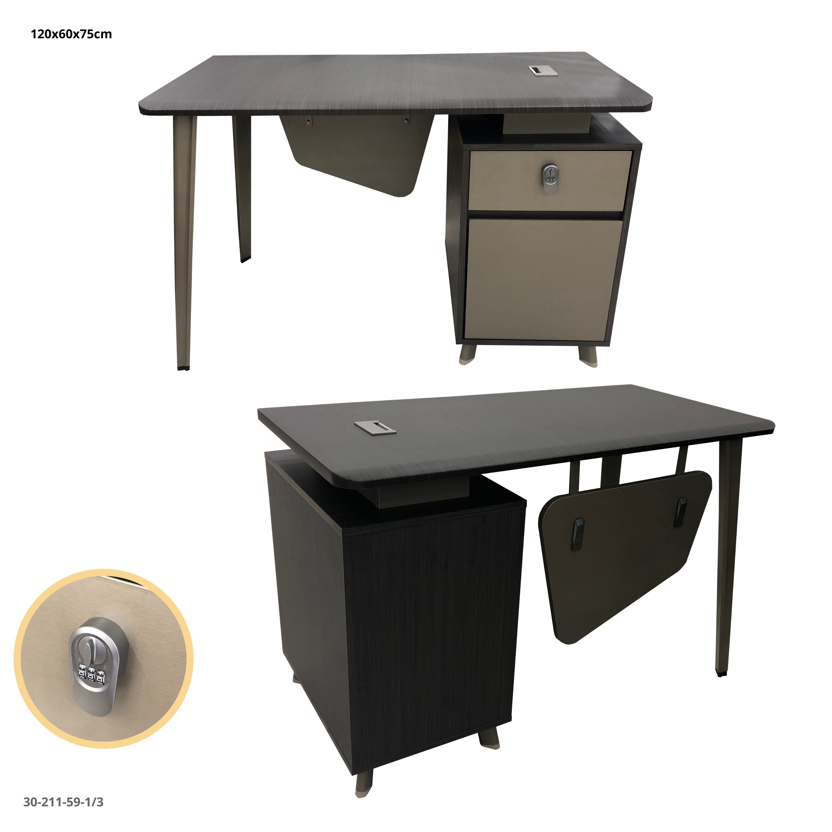 ESCRITORIO 120*60*75CM CON GABINETE