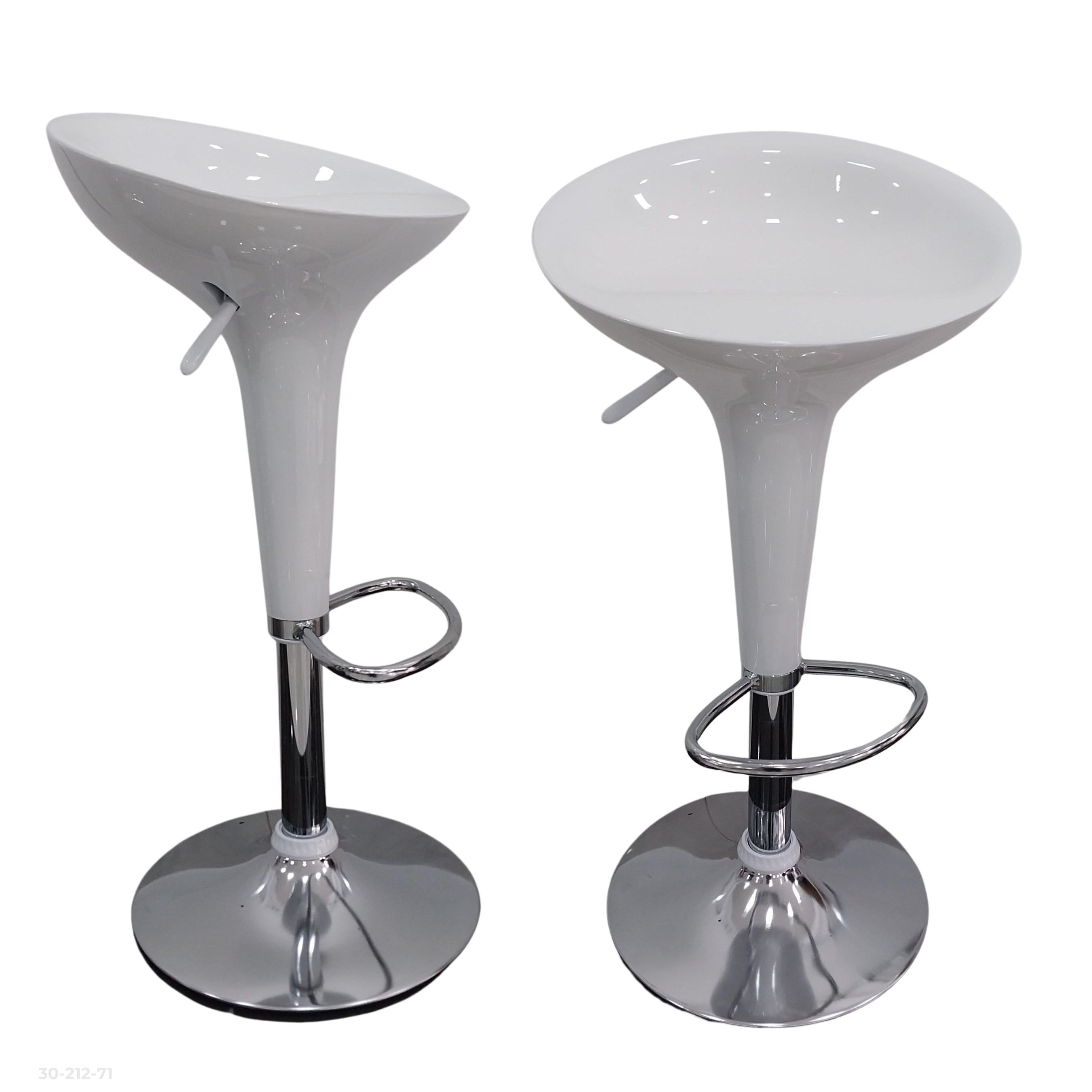 SILLA DE BAR ACRILICO BLANCO