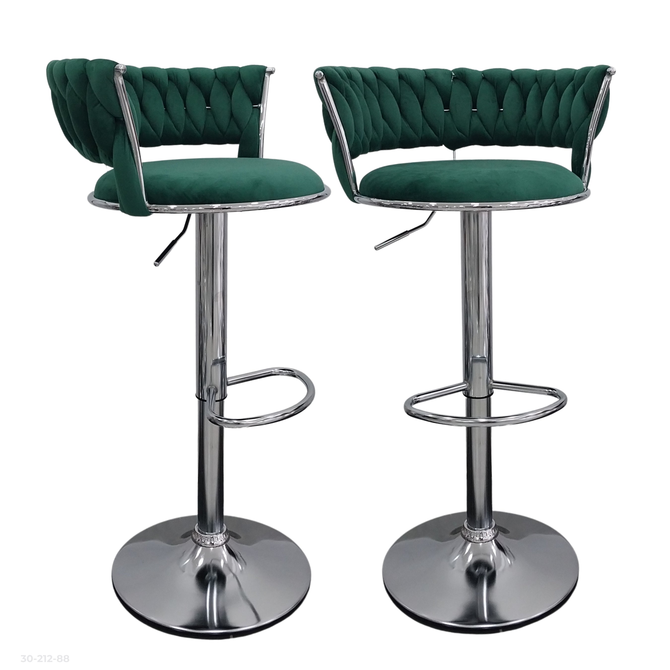 SILLA DE BAR TELA VERDE