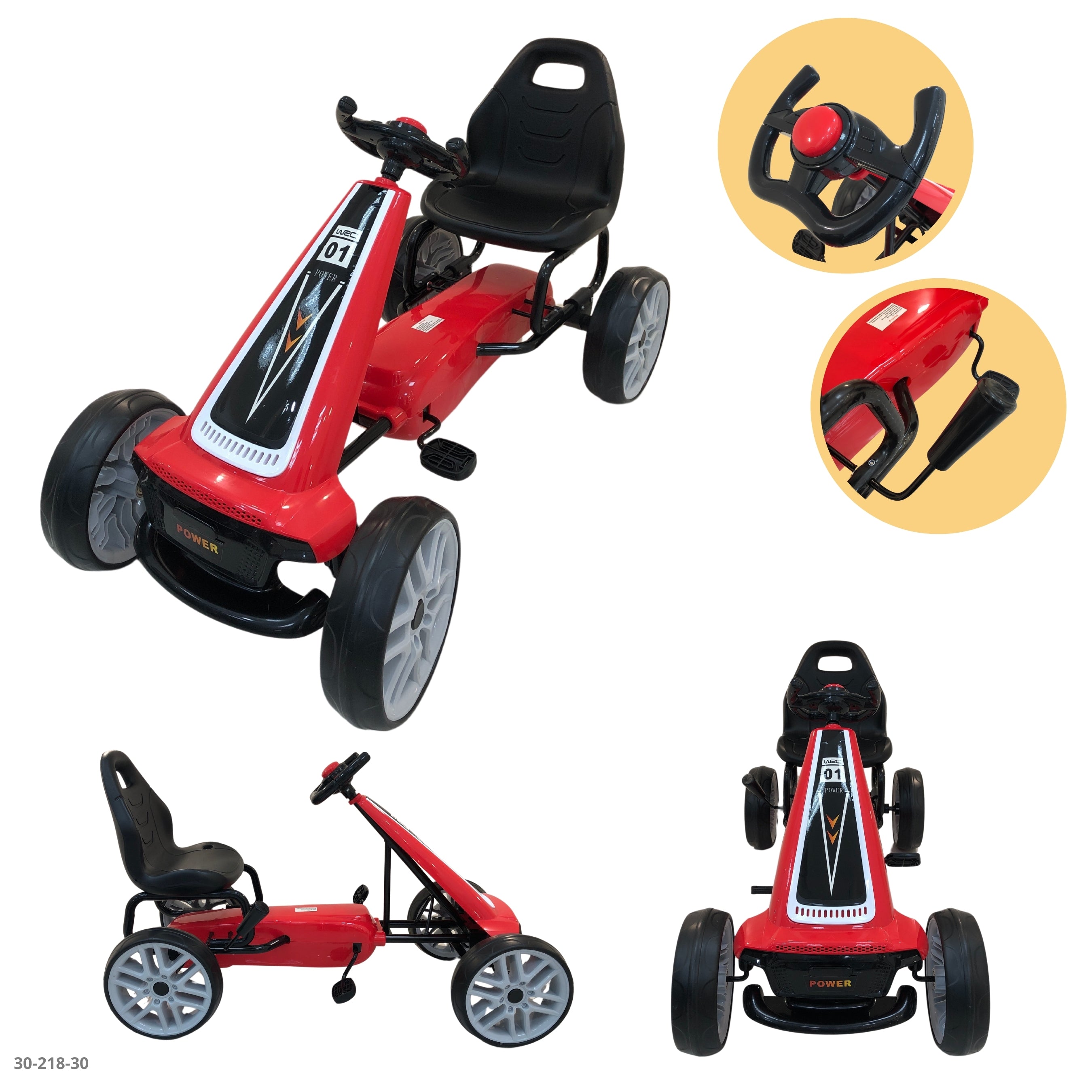 GOKART DE PEDAL ROJO