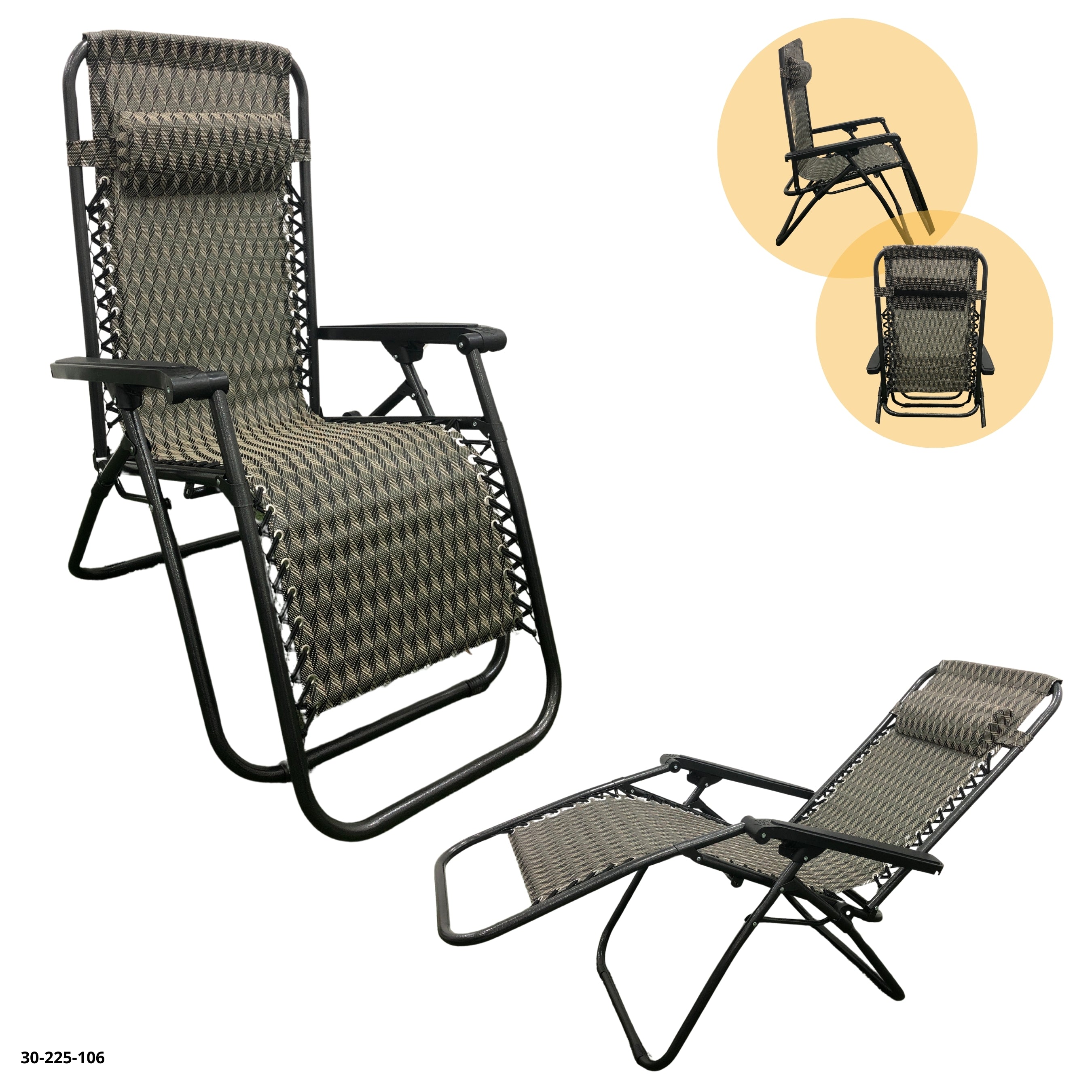 SILLA DE PLAYA CHOCOLATE