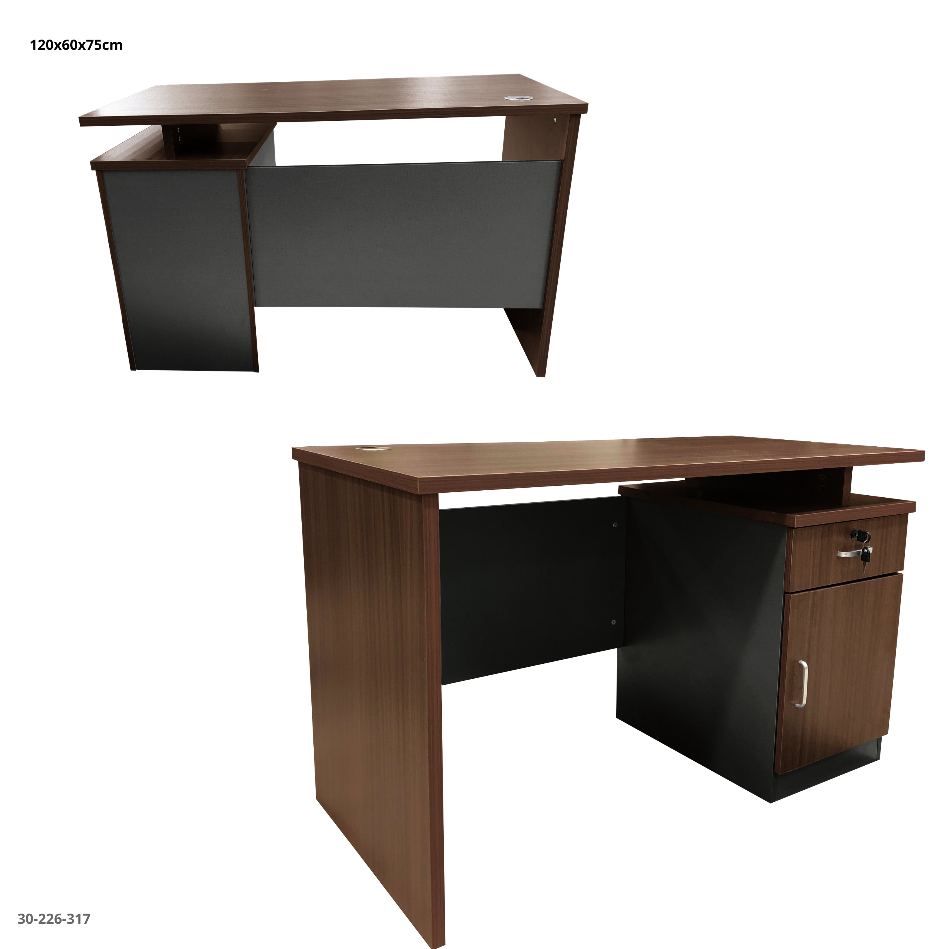 ESCRITORIO DE OFFICINA 120*60*75CM C/GABINETE