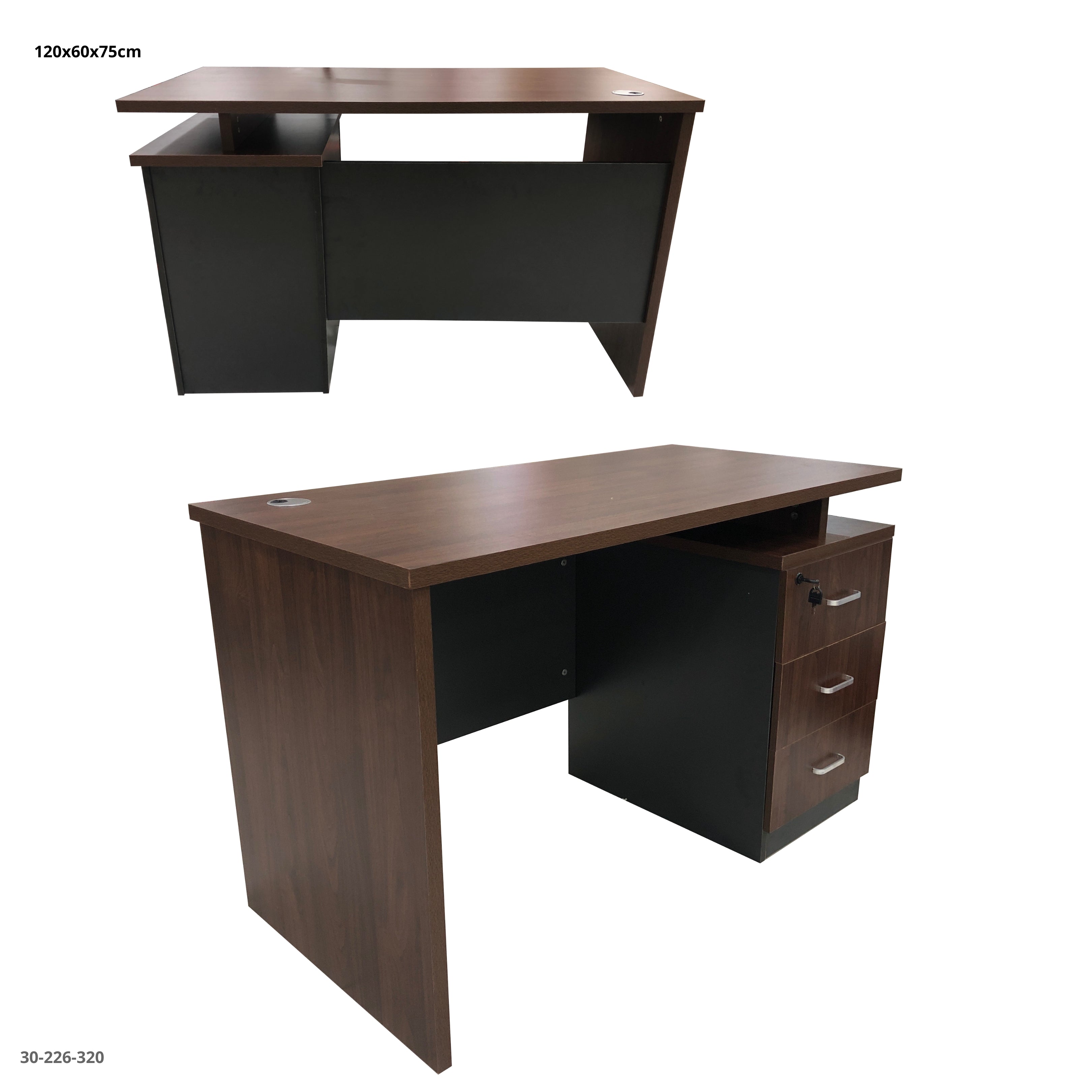 ESCRITORIO DE OFFICINA 120*60*75CM C/GABINETE 1