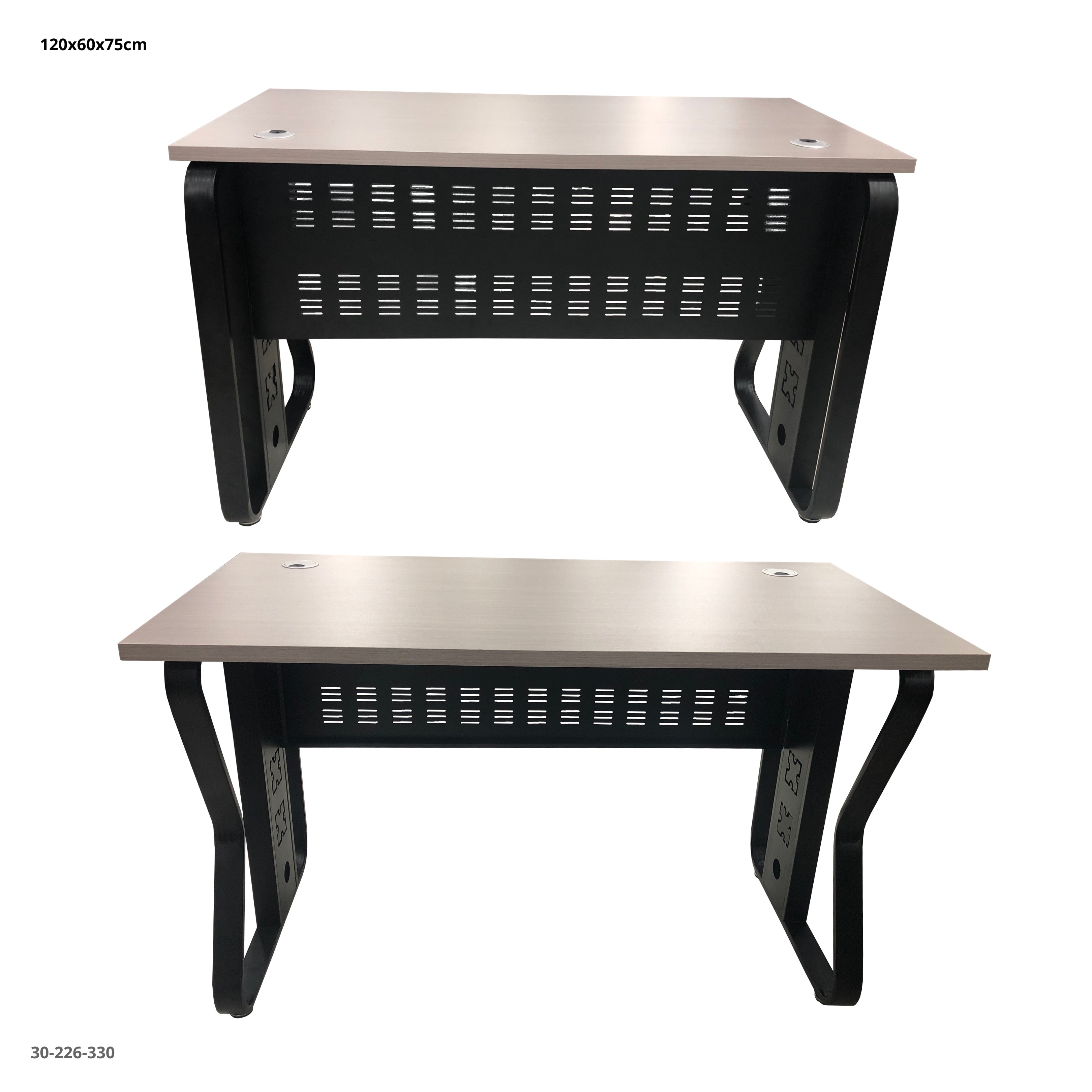 ESCRITORIO C/PASA CABLE 120*60*75