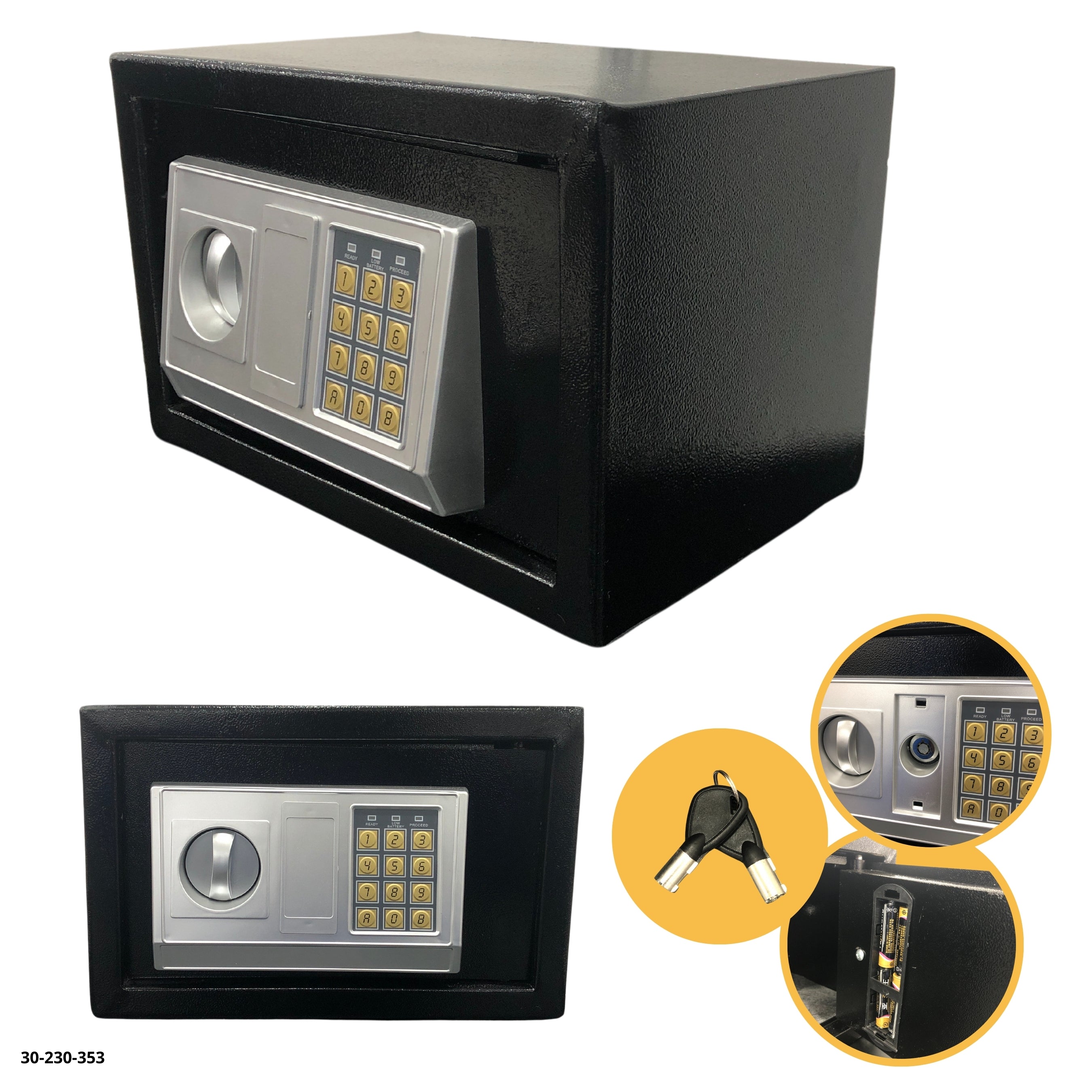 CAJA FUERTE NEGRA 20*31*20