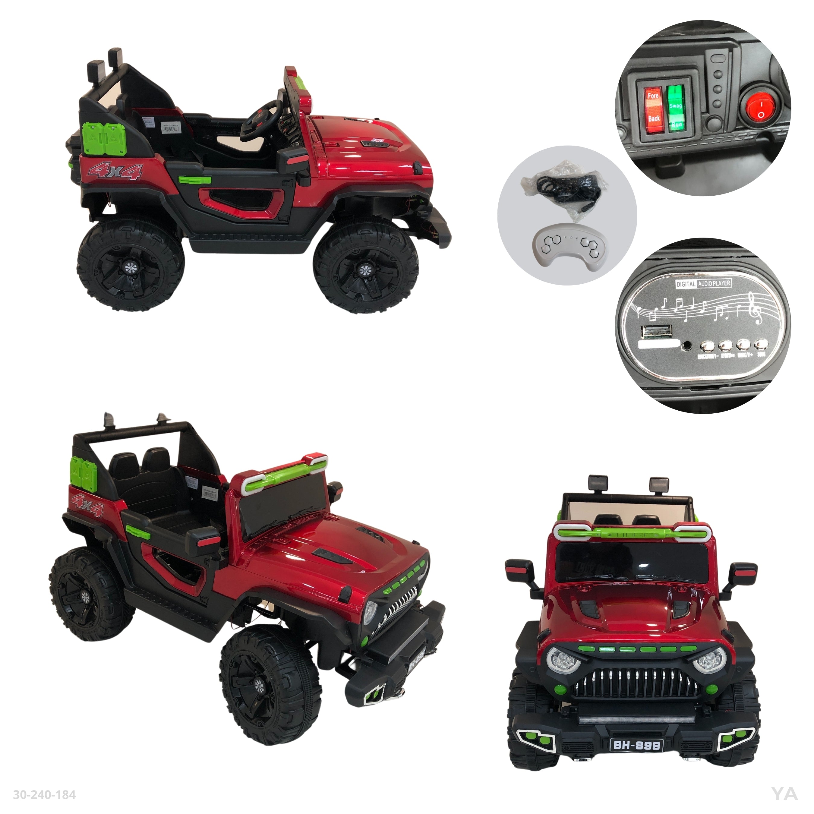 CARRO ROJO TODO TERRENO