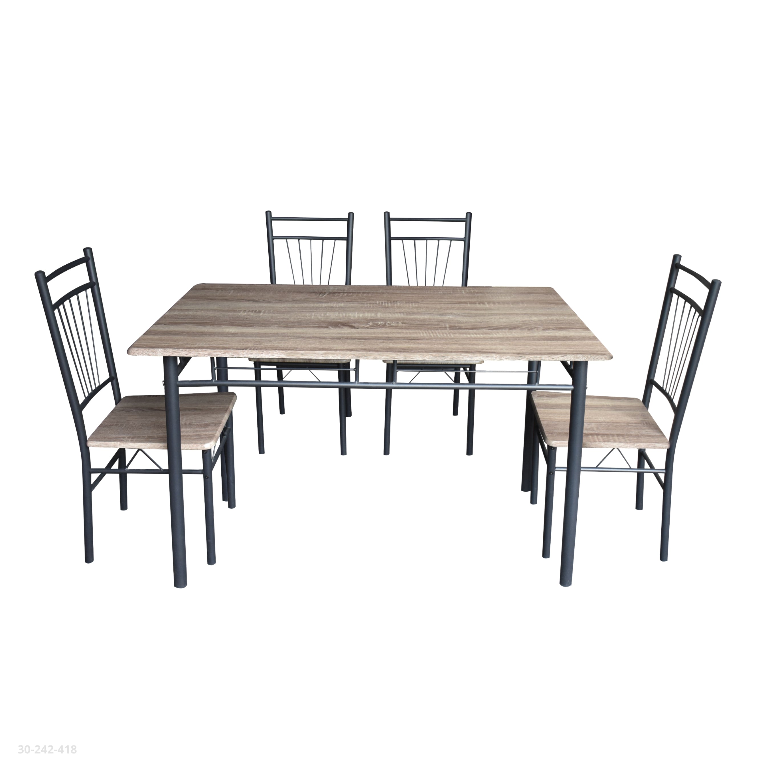 JGO DE COMEDOR ASPECTO MADERA 120*70*75CM