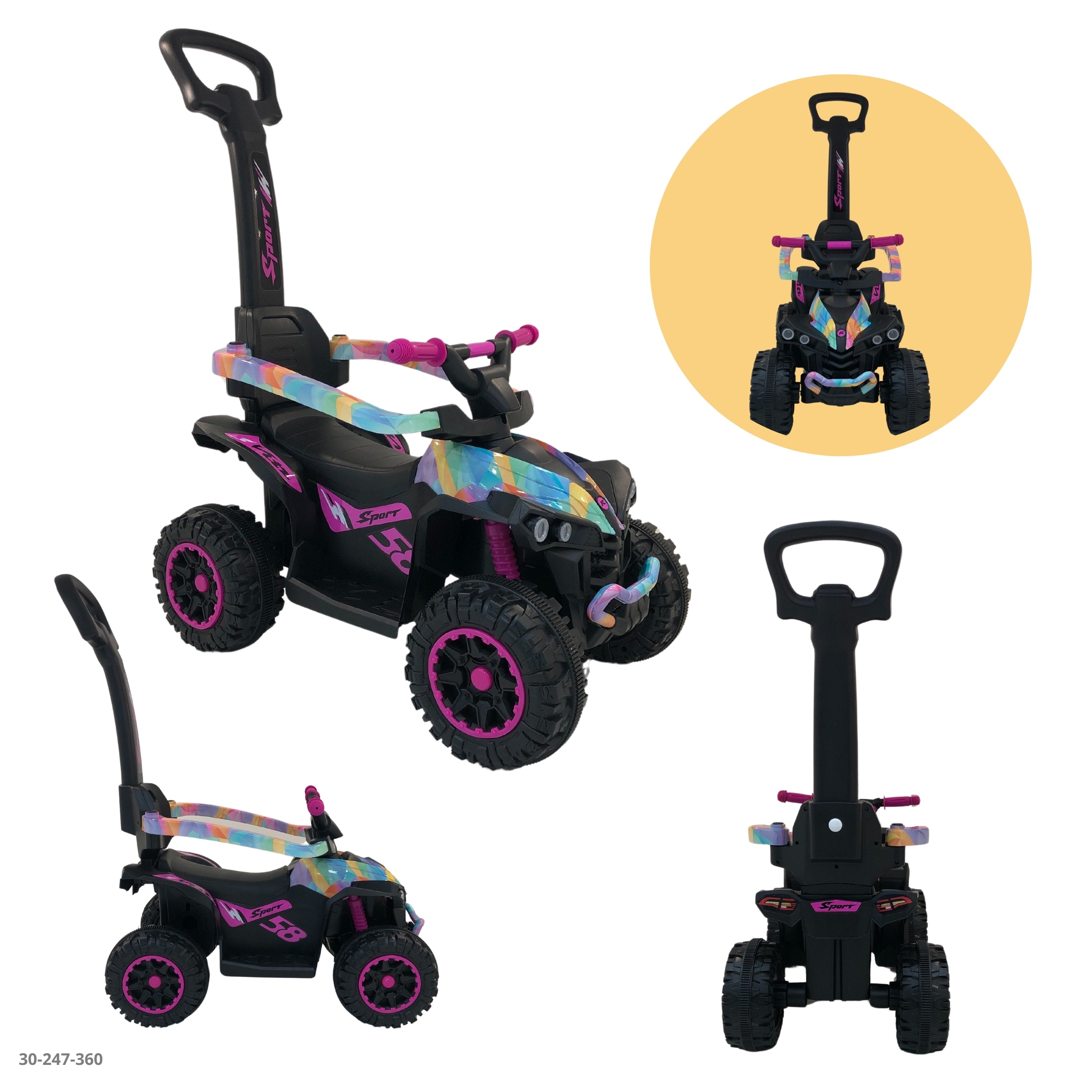 MOTO PARA NIÑOS FUCSIA