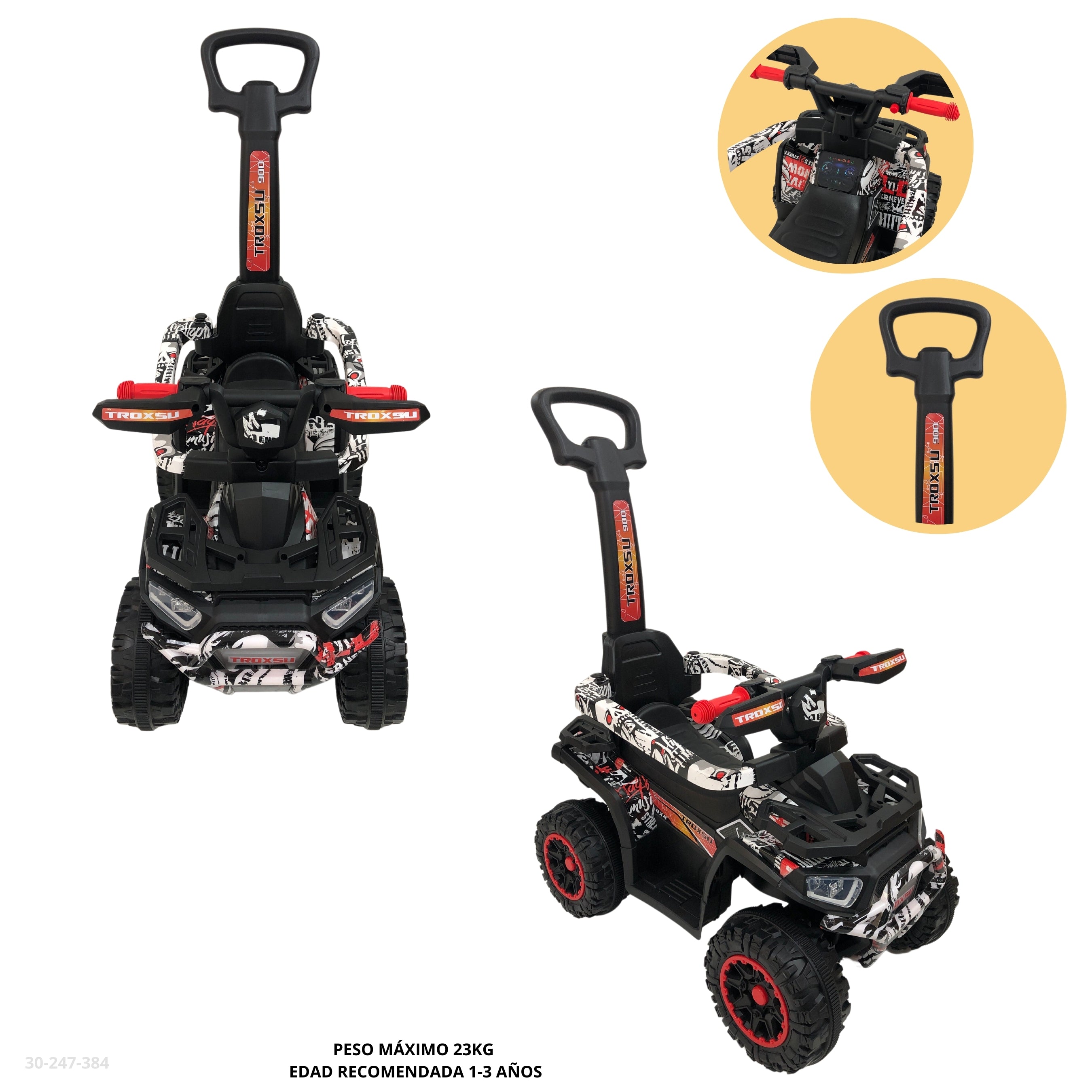 MOTO ROJA ARMY PARA NIÑOS