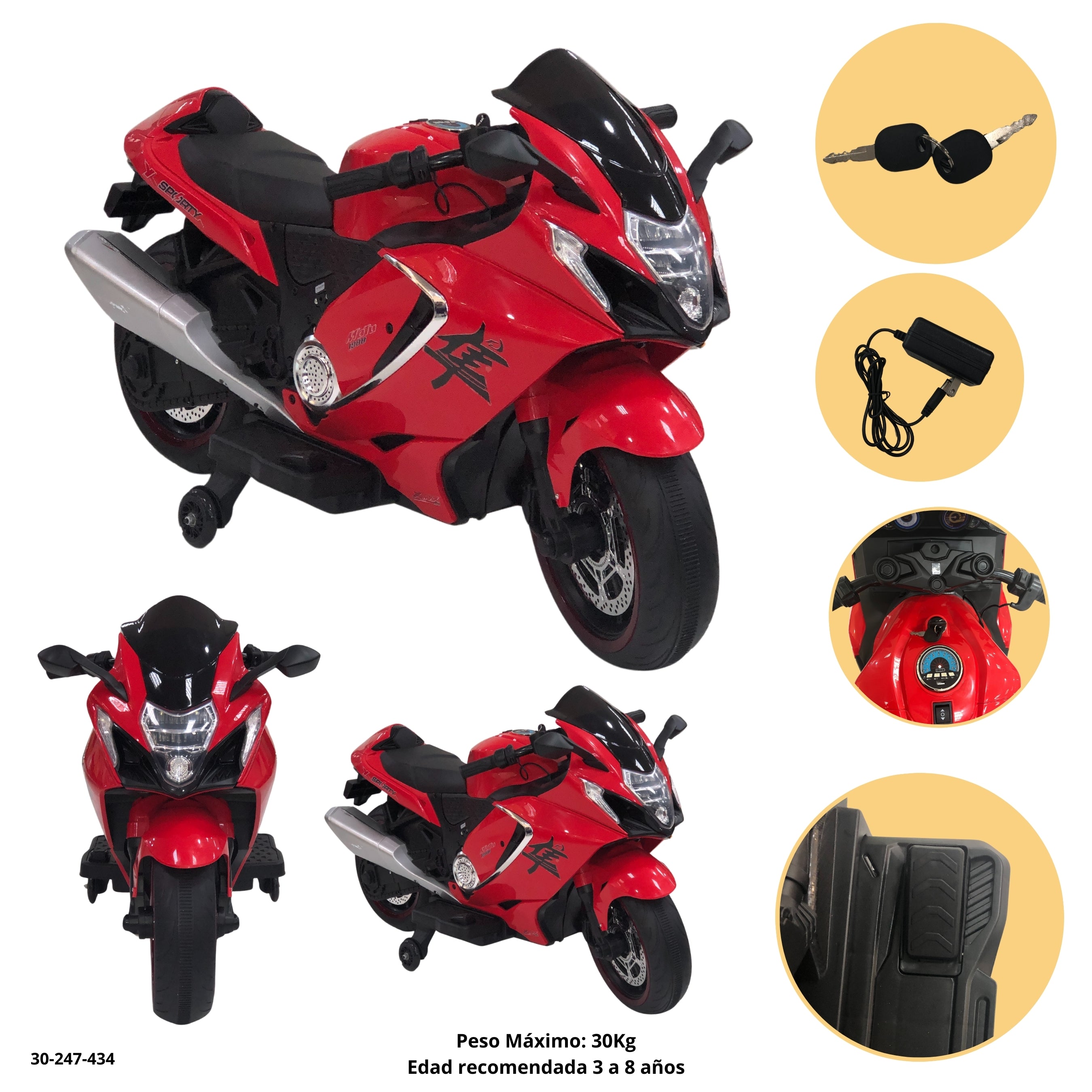 MOTO NINJA ROJO