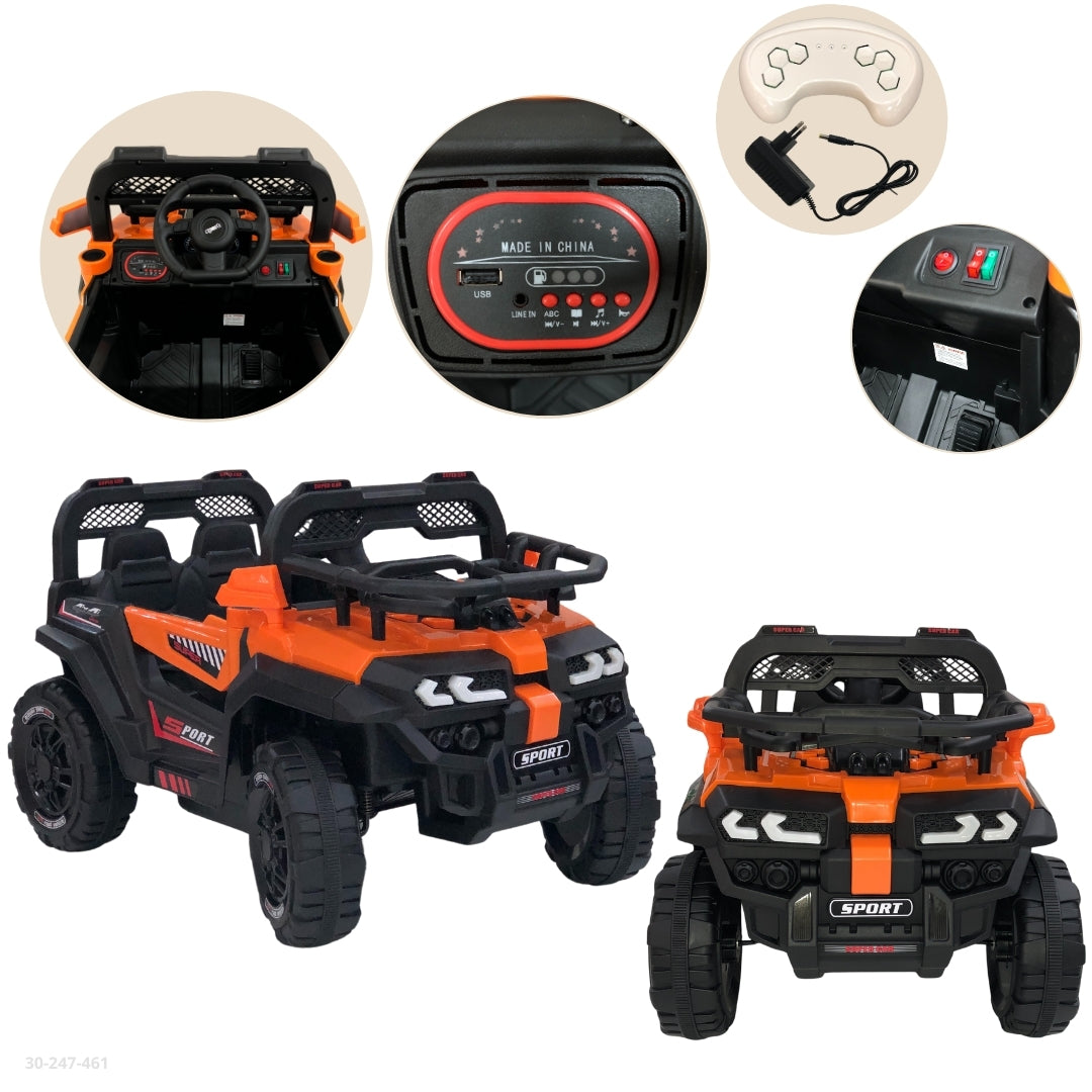 CARRO NARANJA PARA NIÑOS