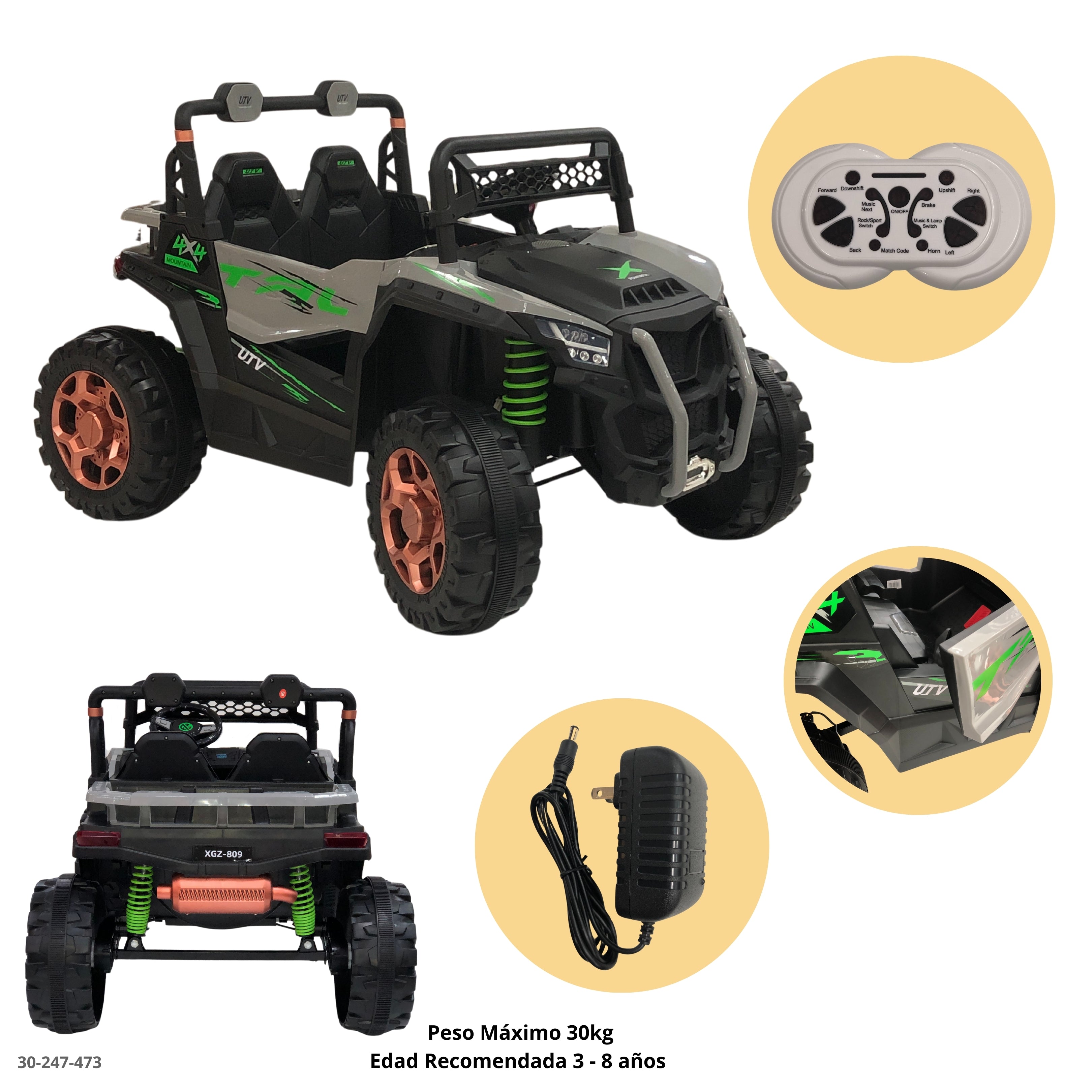 CARRO GRIS TODO TERRENO