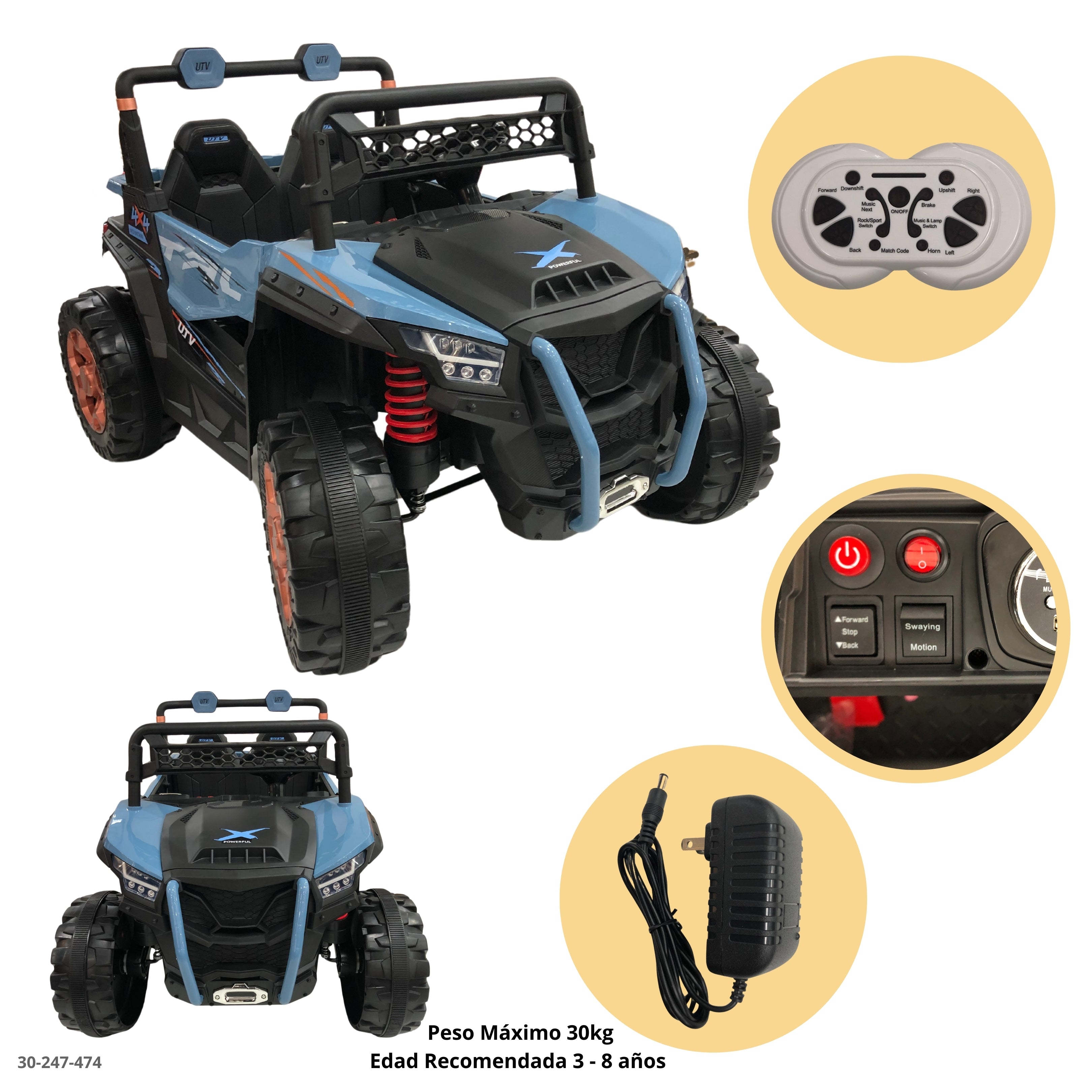 CARRO CELESTE TODO TERRENO