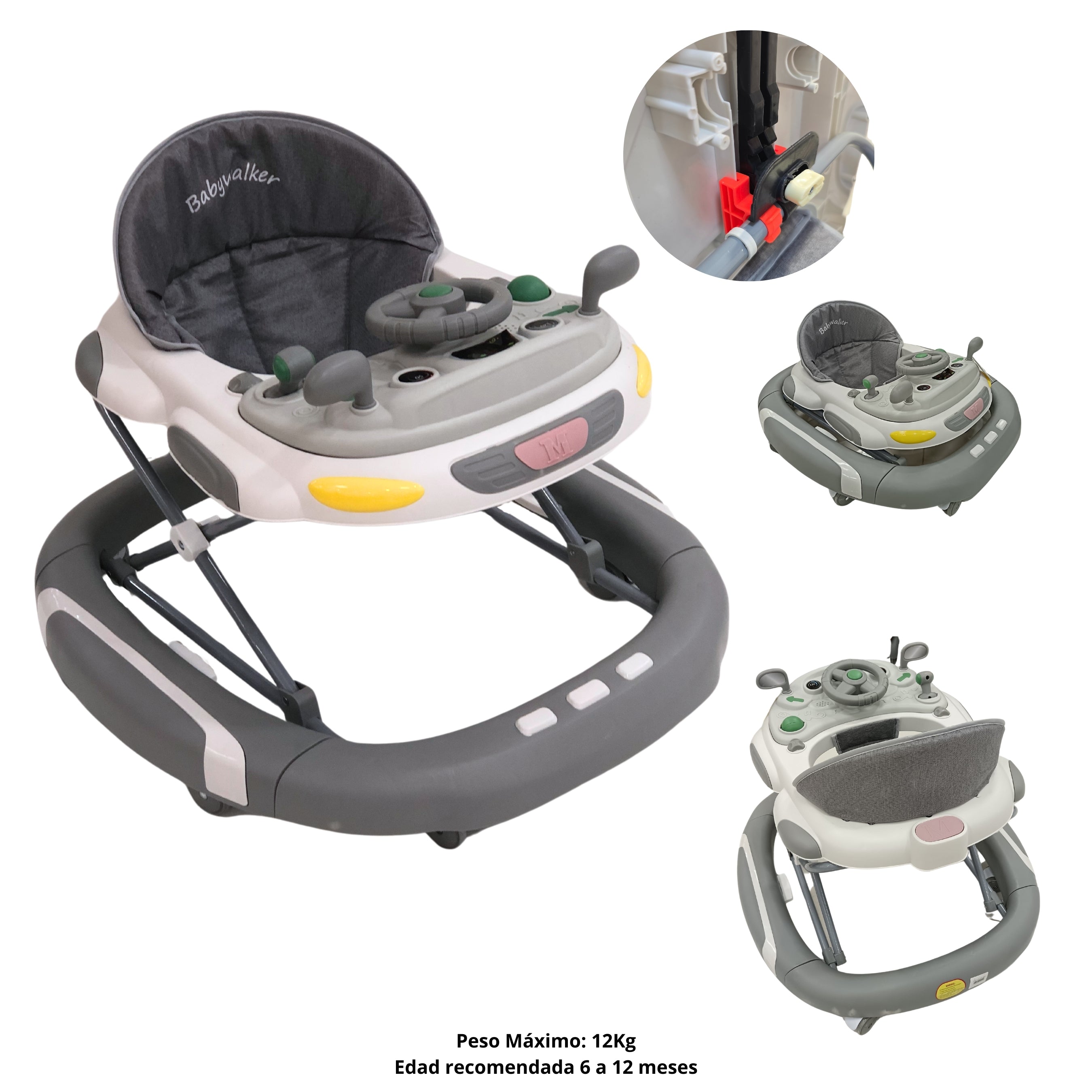 ANDADERA PARA BEBE GRIS