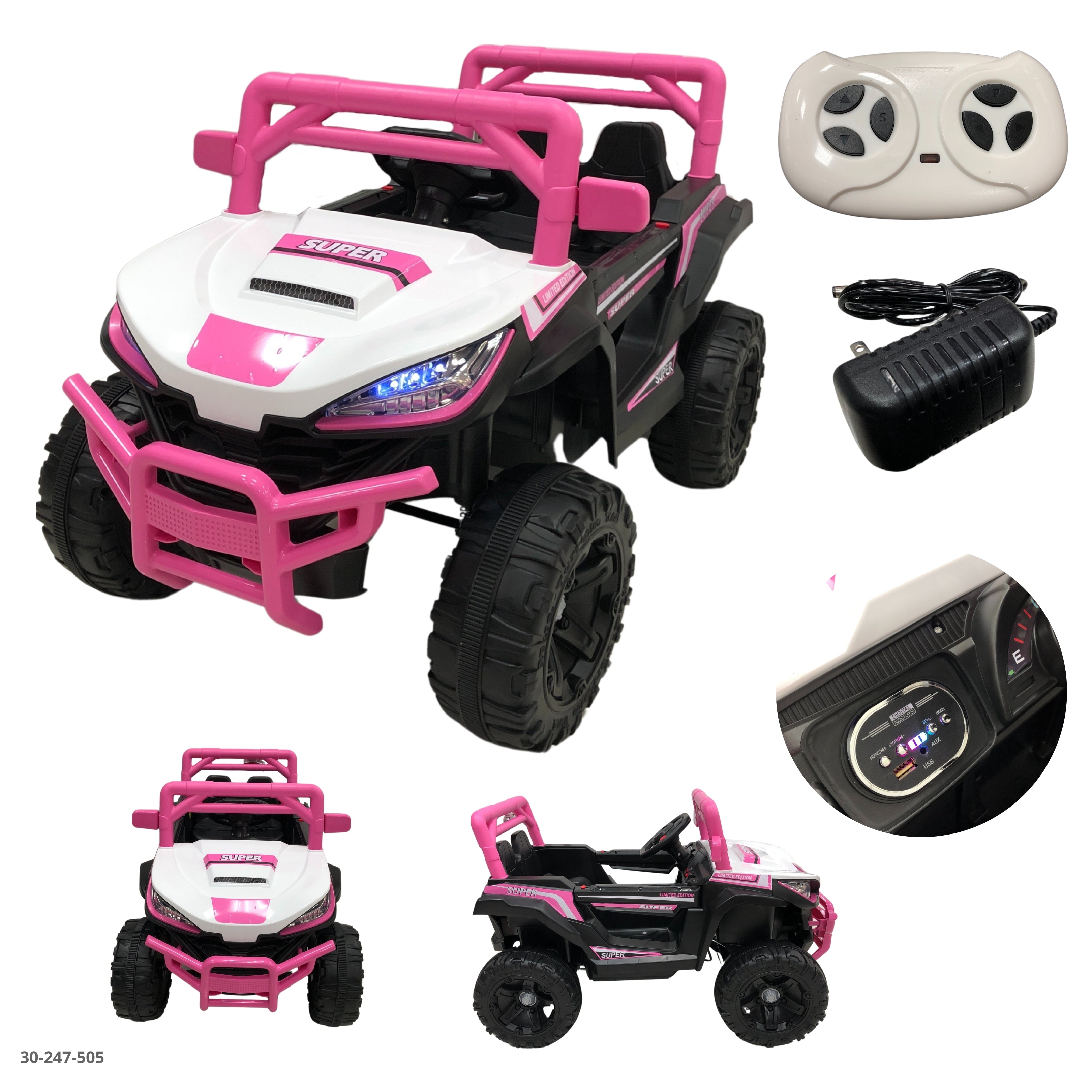 CARRO ROSADO DE NIÑA