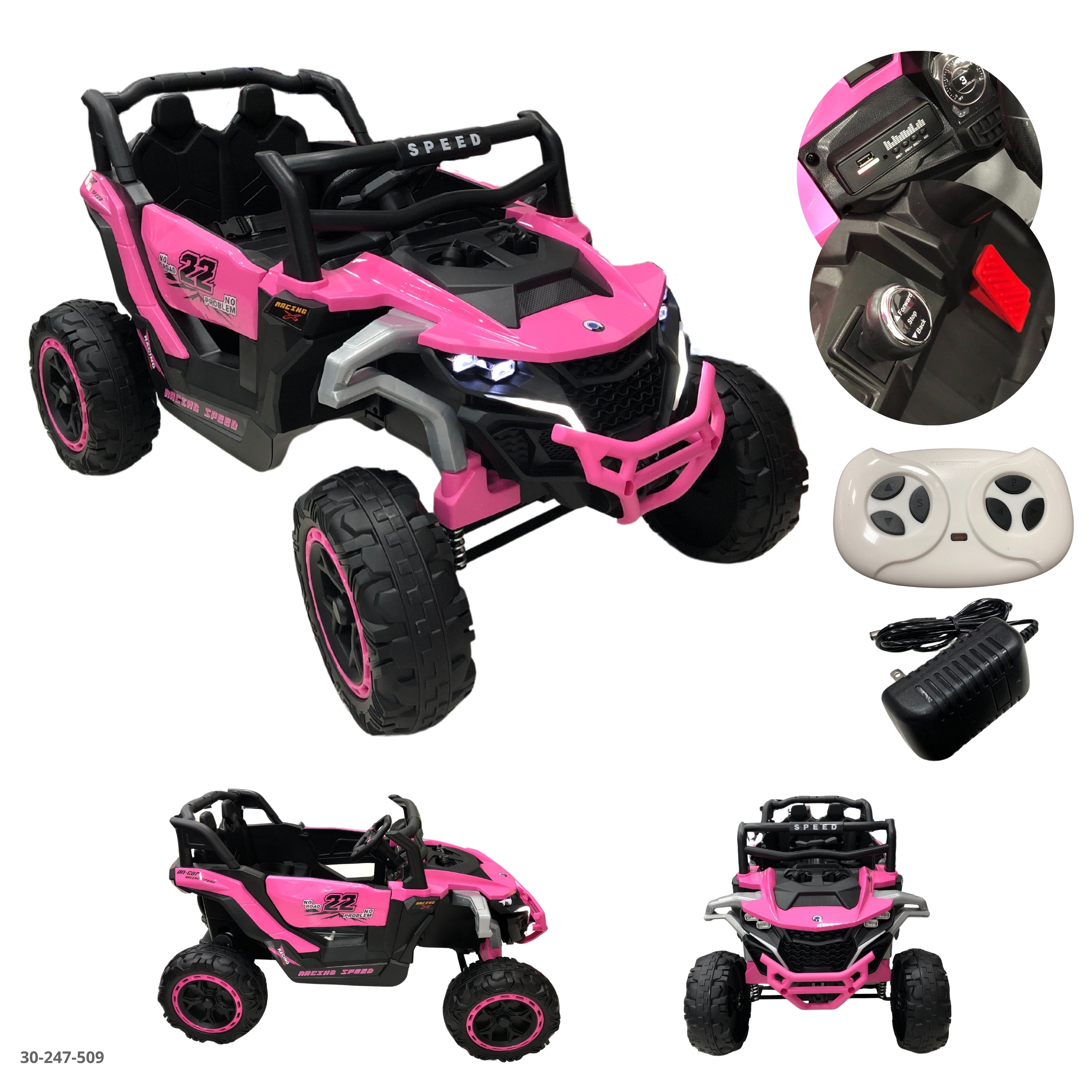 CARRO ROSADO DE NIÑA