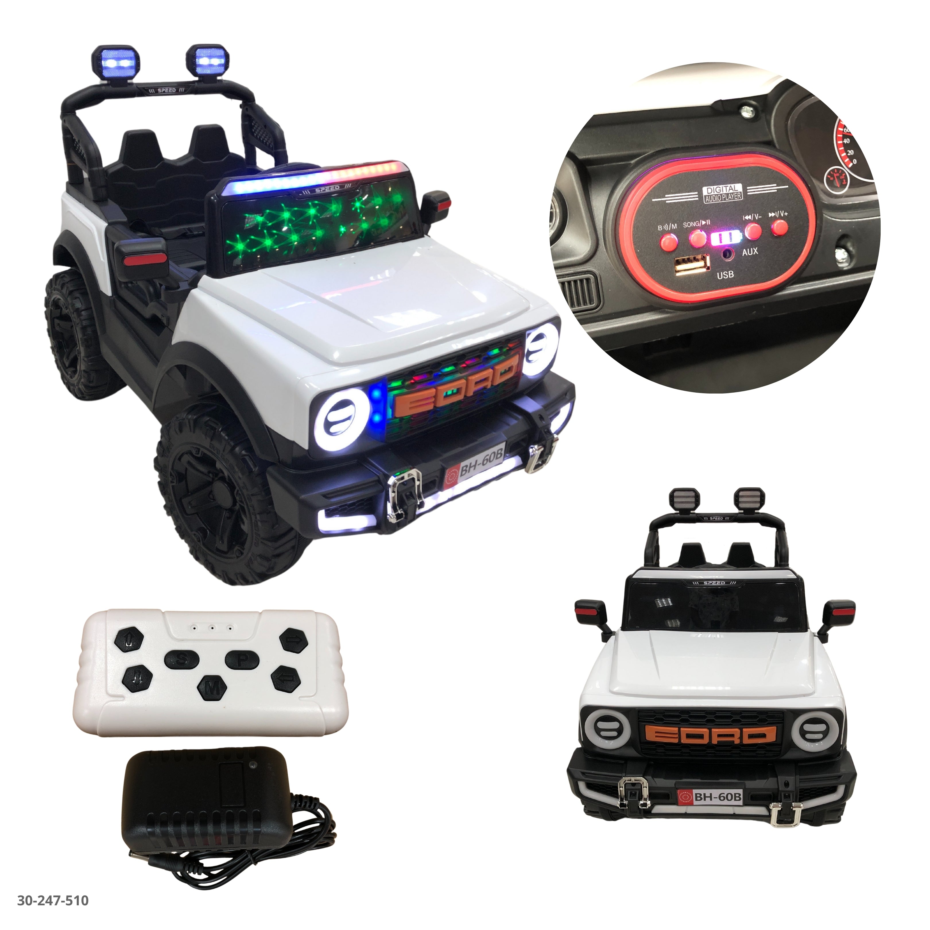 CARRO BLANCO PARA NIÑO