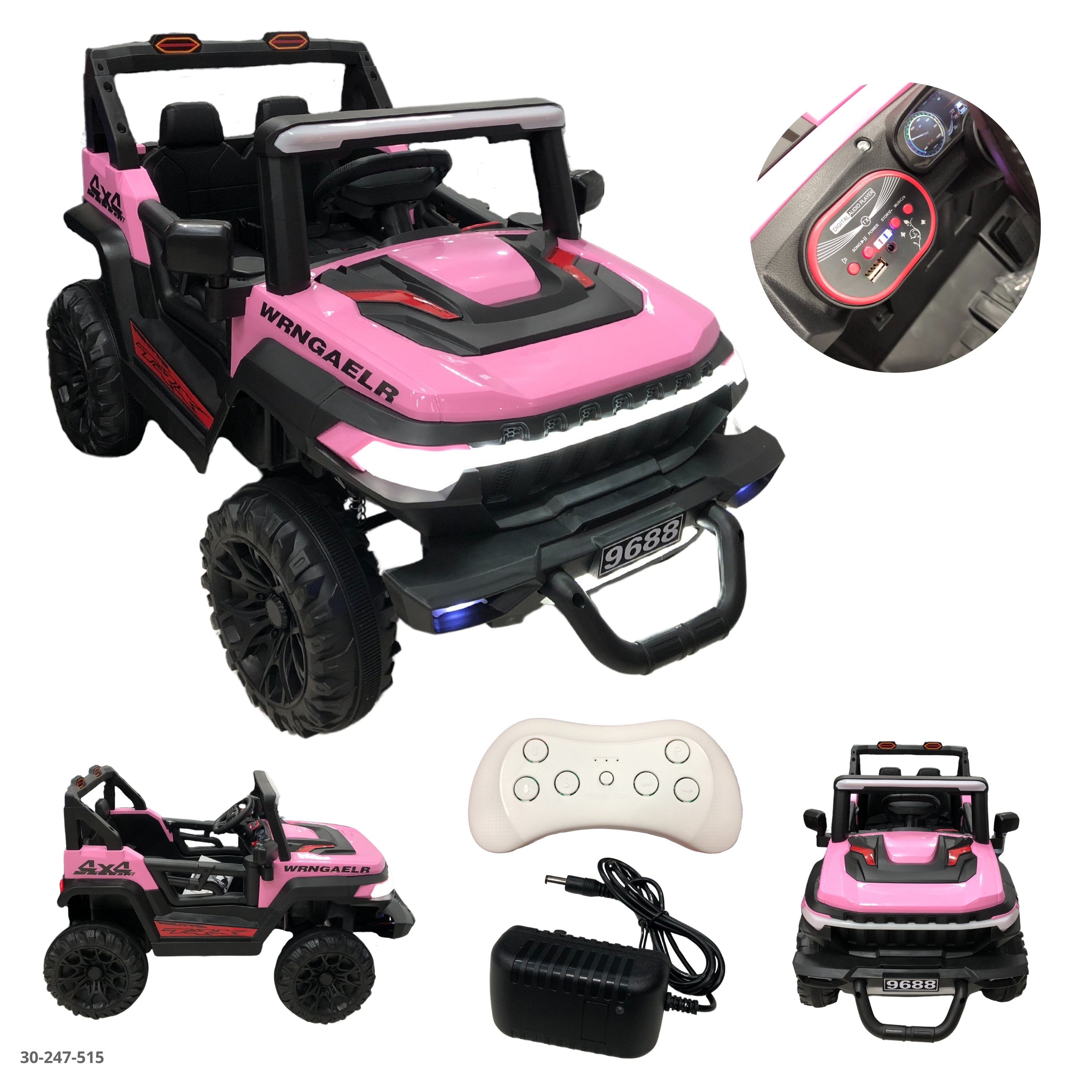 CARRO ROSADO DE NIÑA